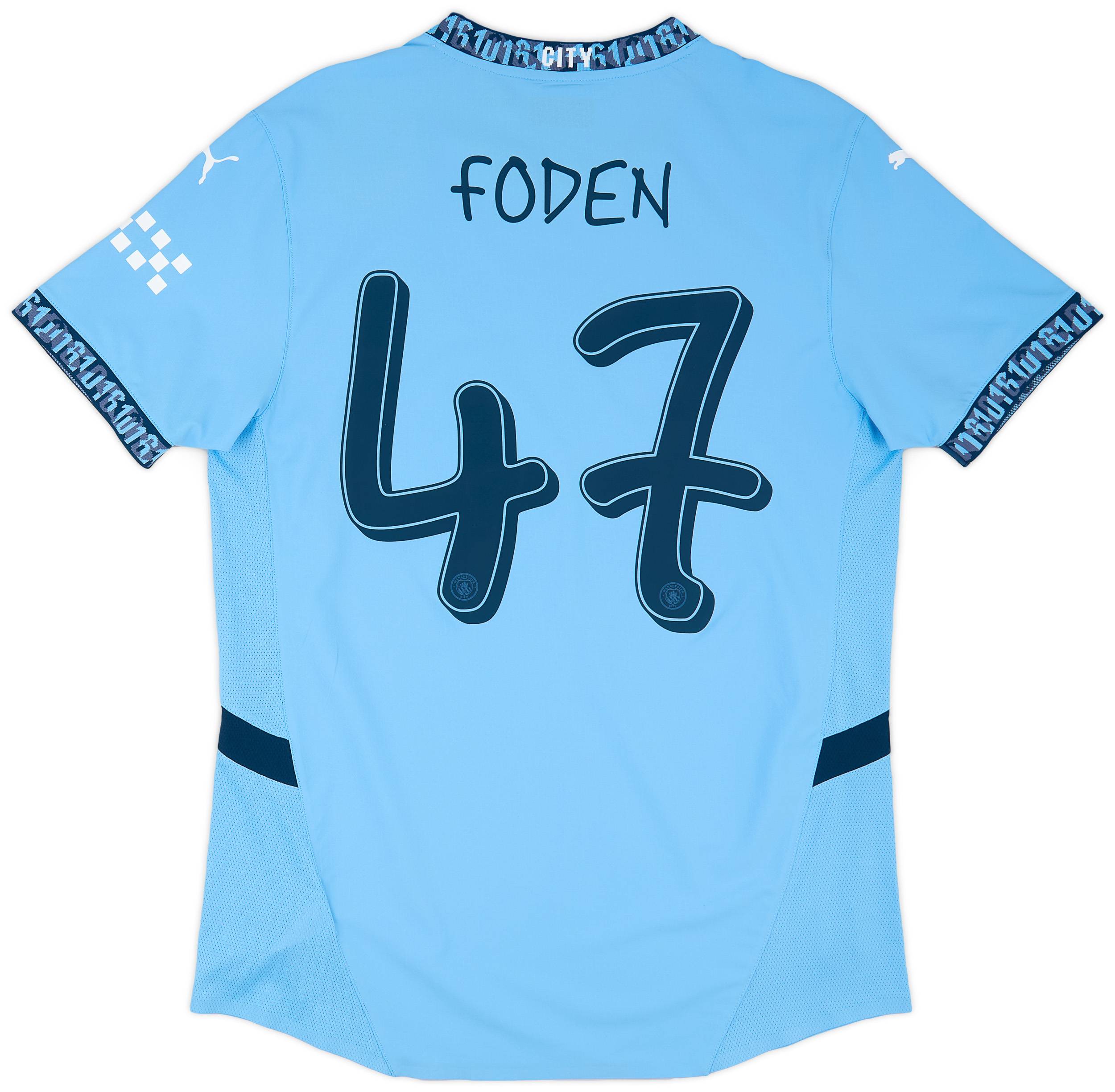 2024-25 Manchester City Authentic Home Shirt Foden #47