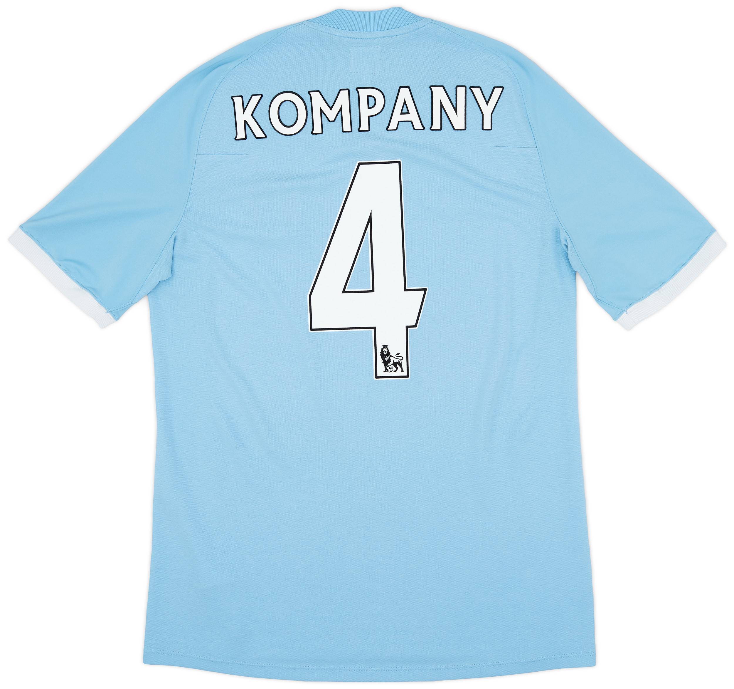2010-11 Manchester City Home Shirt Kompany #4 - 6/10 - (M)