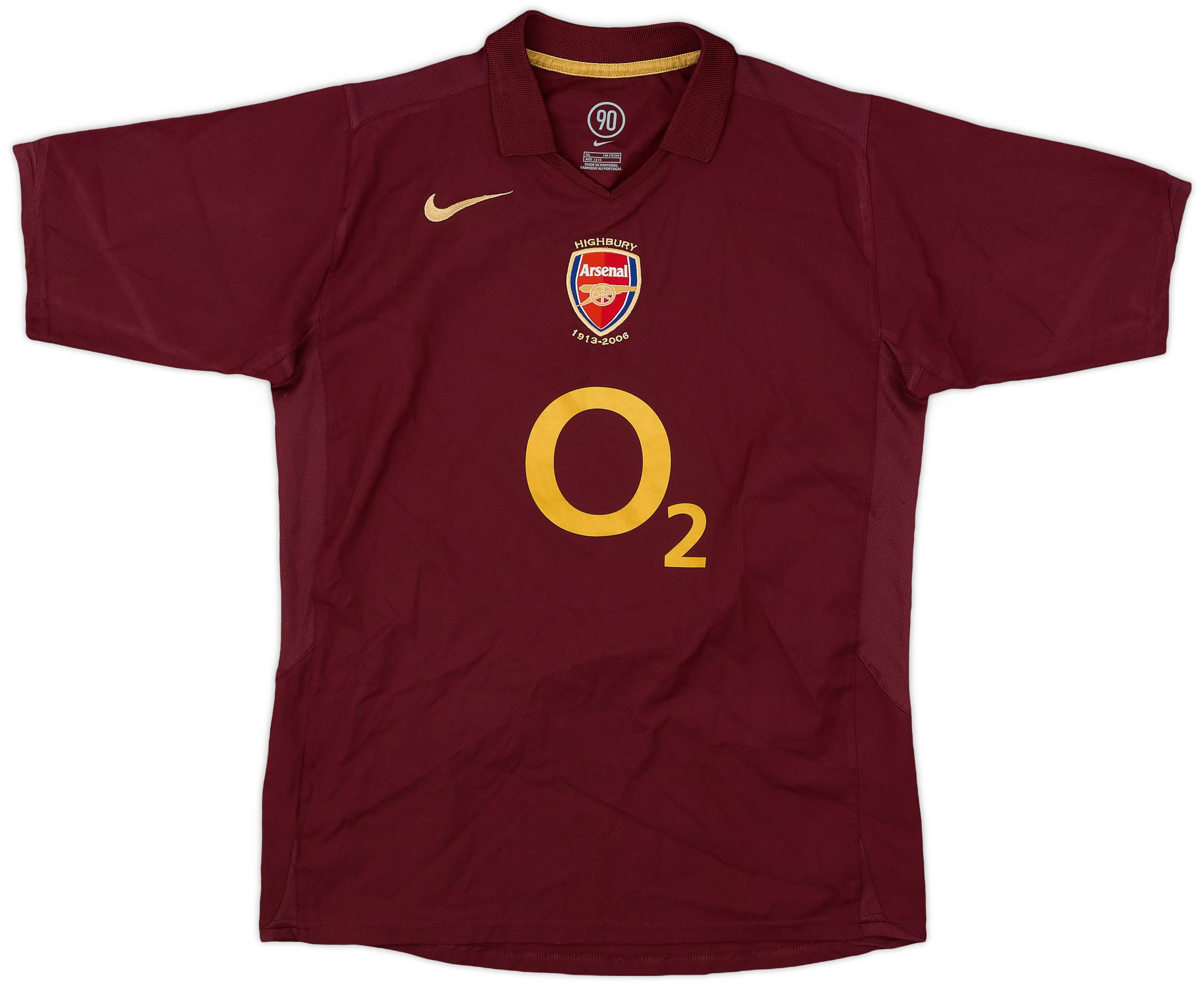2005-06 Arsenal Home Shirt - 9/10 - (XL.Boys)