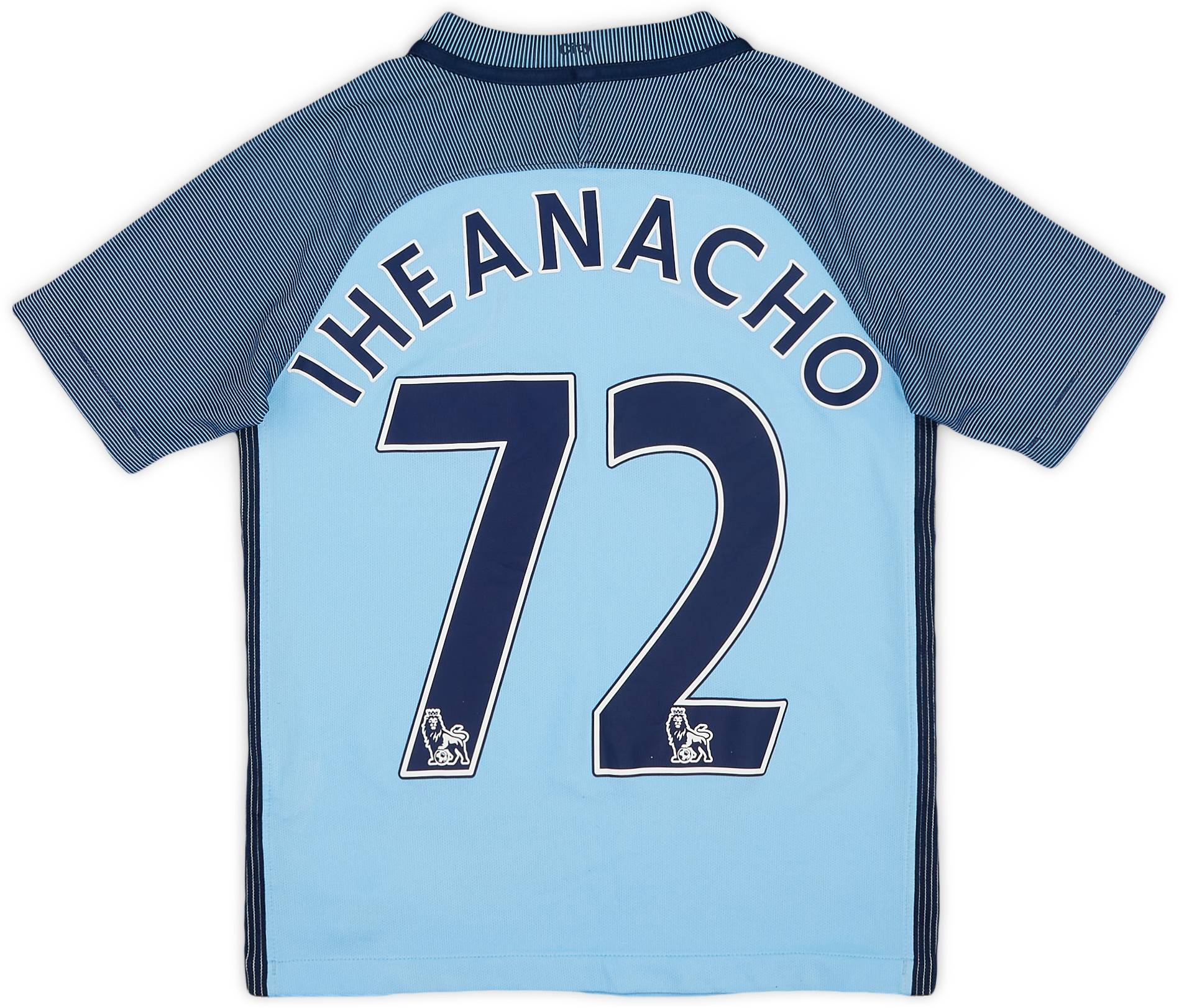 2016-17 Manchester City Home Shirt Iheanacho #72 - 6/10 - (S.Boys)