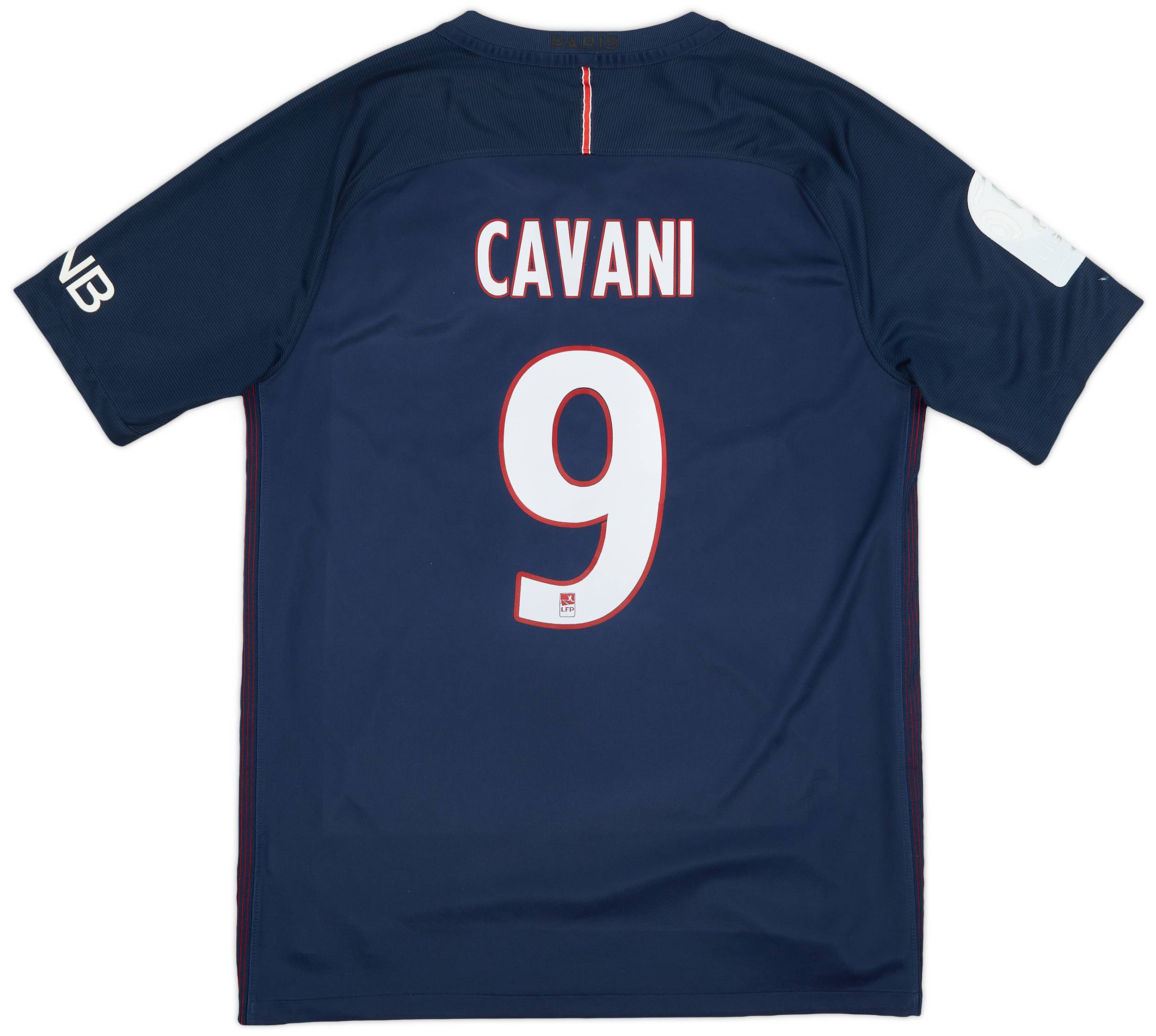 2016-17 Paris Saint-Germain Home Shirt Cavani #9 - 6/10 - (M)