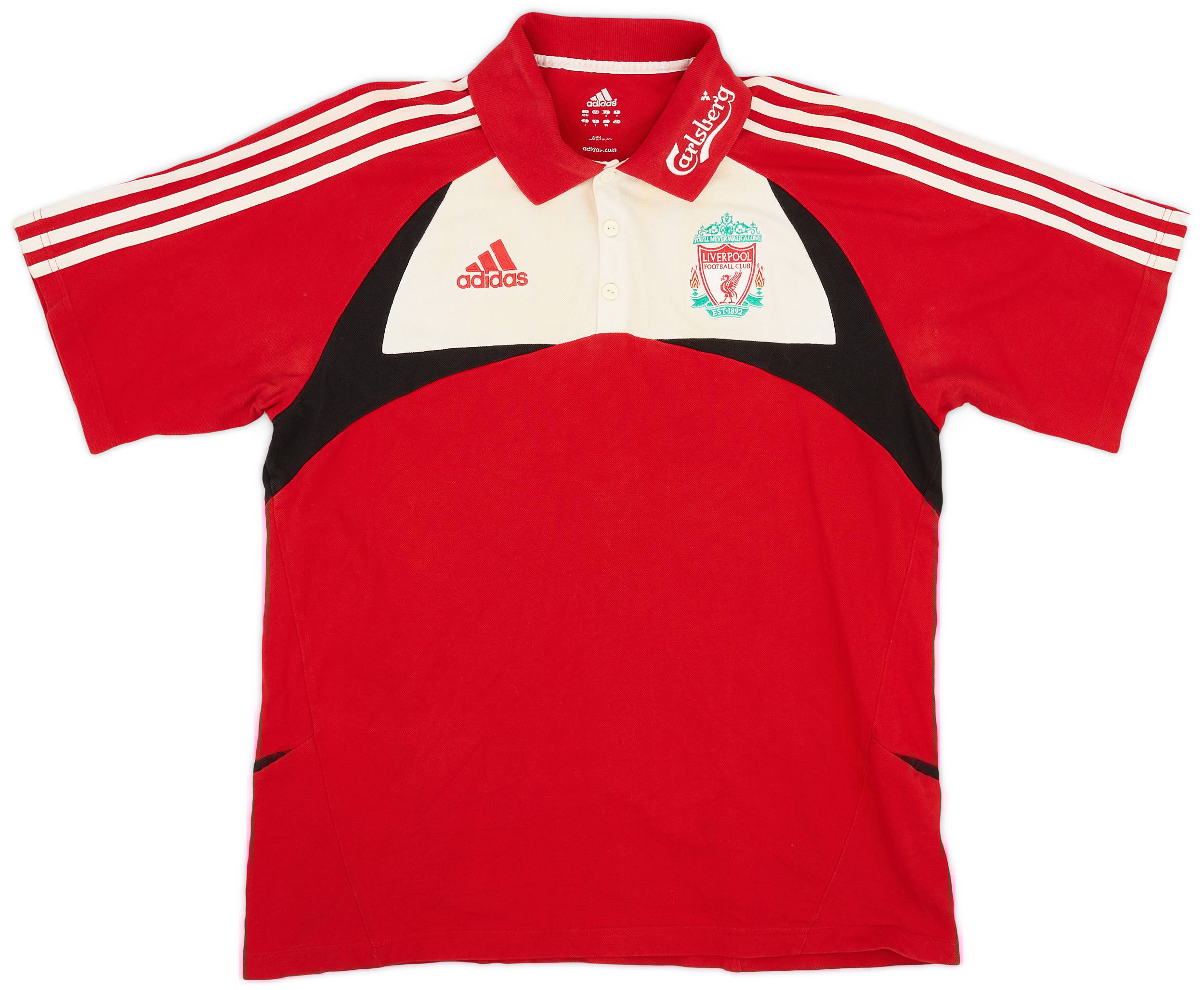 2007-08 Liverpool adidas Polo Shirt - 6/10 - (L)