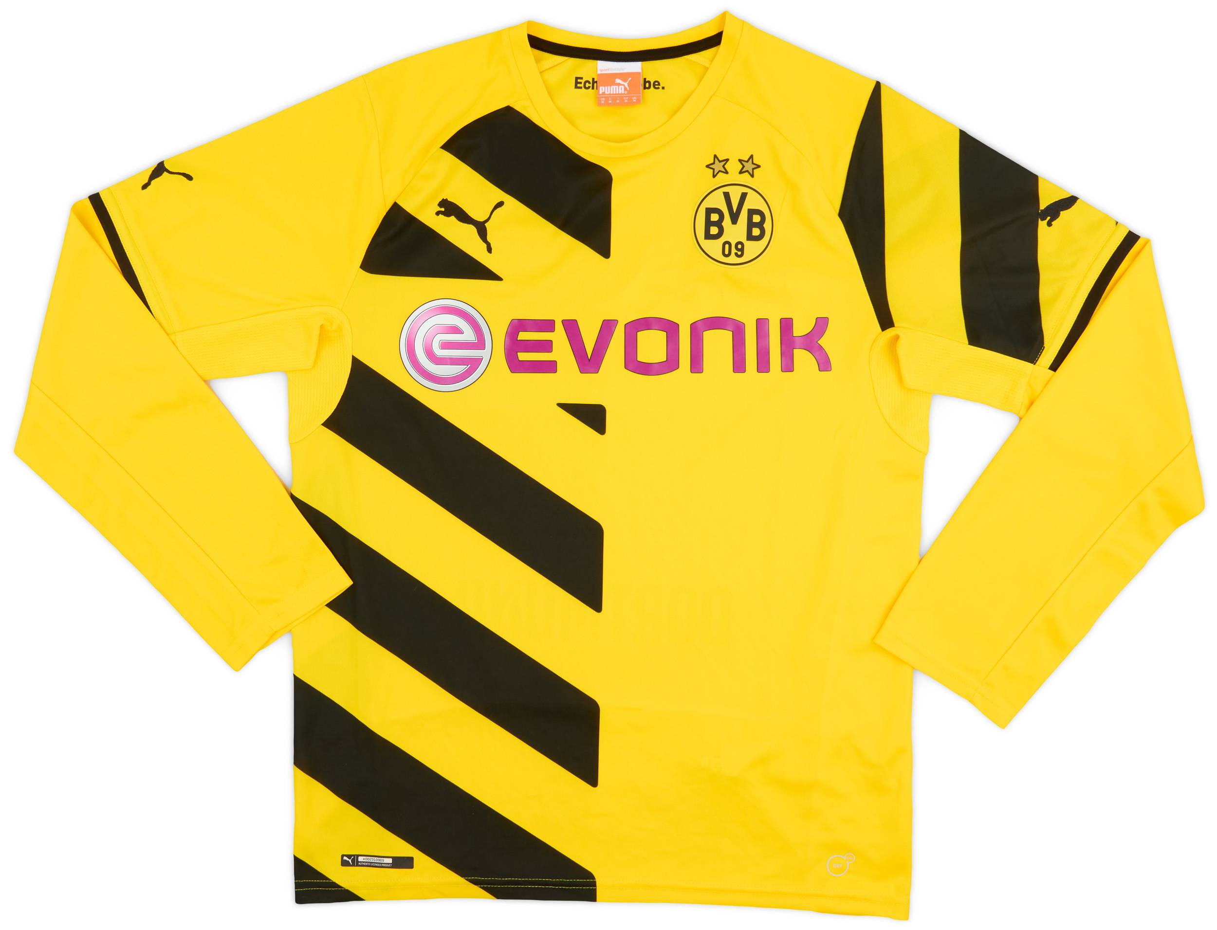 2014 15 Borussia Dortmund Home L S Shirt 8 10 M