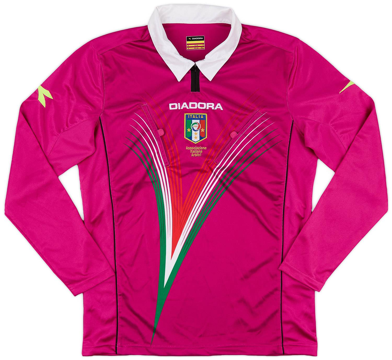 2012-13 Italy Diadora Referee L/S Shirt - 9/10 - (M)