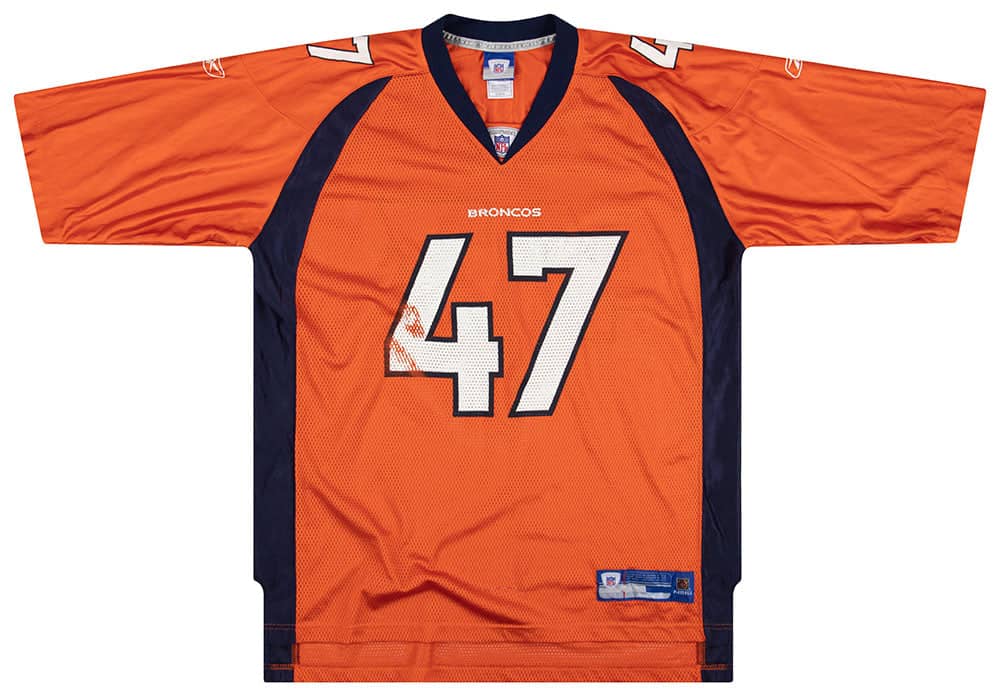 2005 06 Denver Broncos Lynch 47 Reebok On Field Jersey Alternate XL