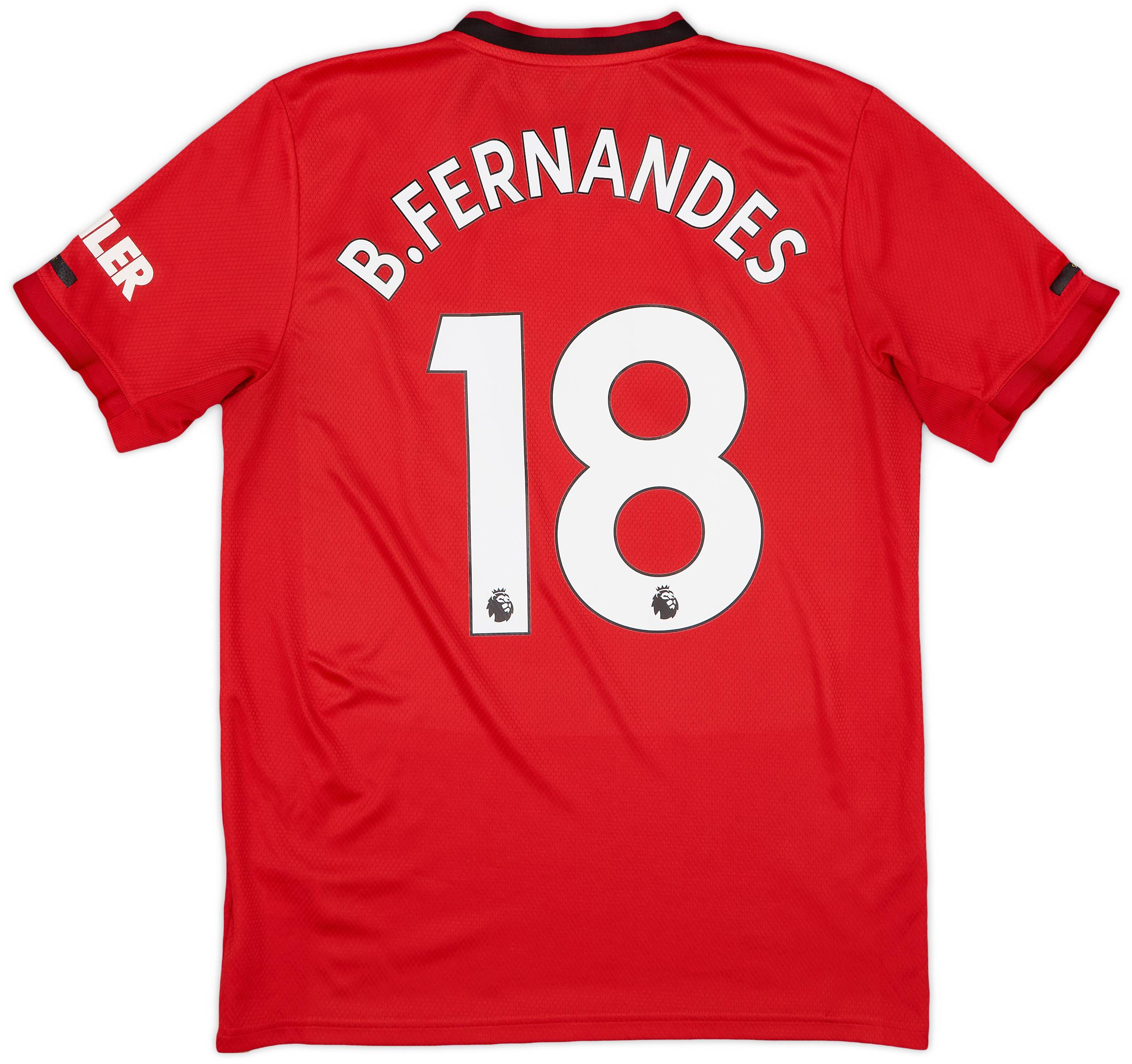 2019-20 Manchester United Home Shirt B.Fernandes #18 - 5/10 - (M)