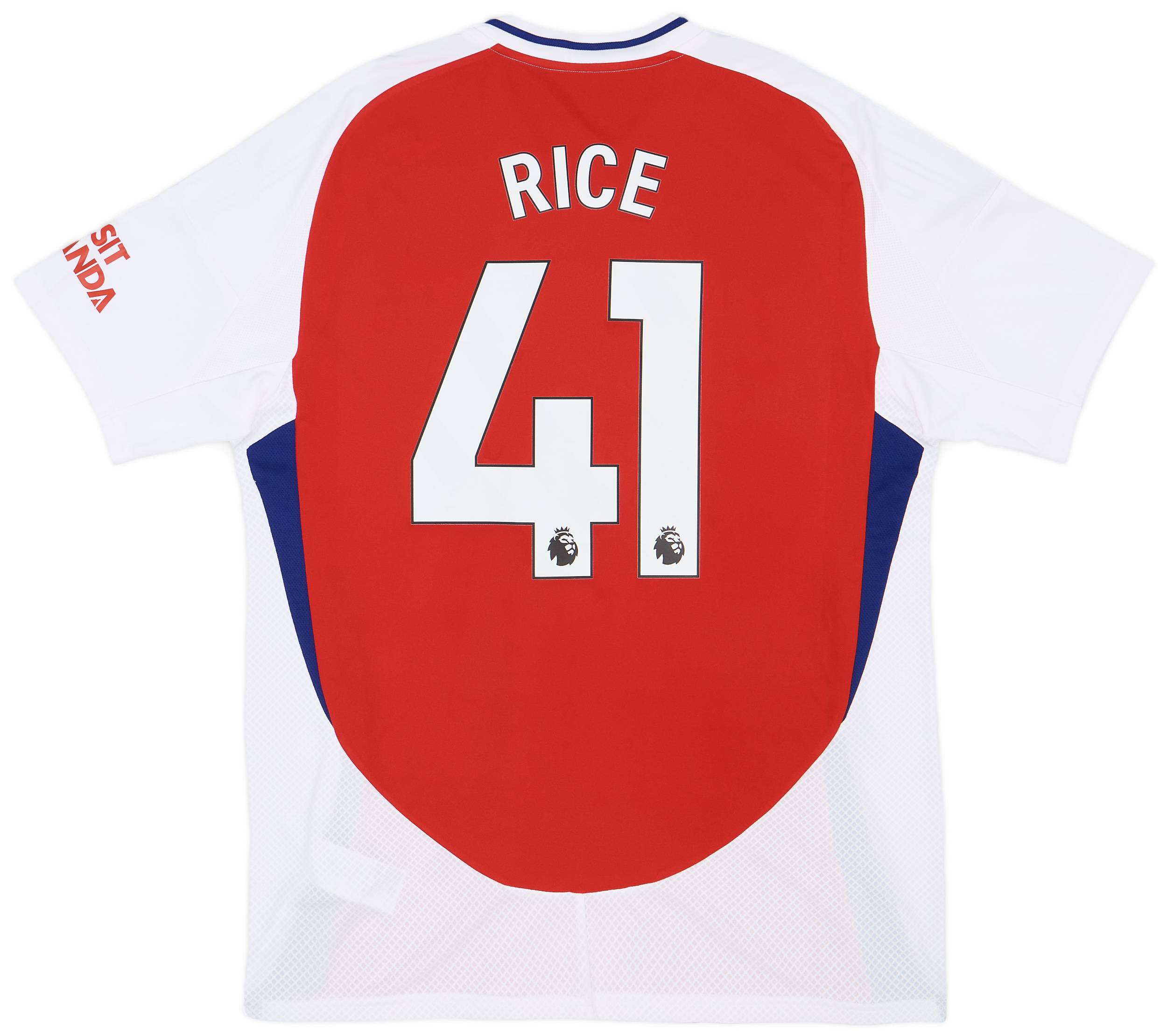 100％本物保証！ 2024-25 #41 Rice Shirt Home Arsenal ウェア