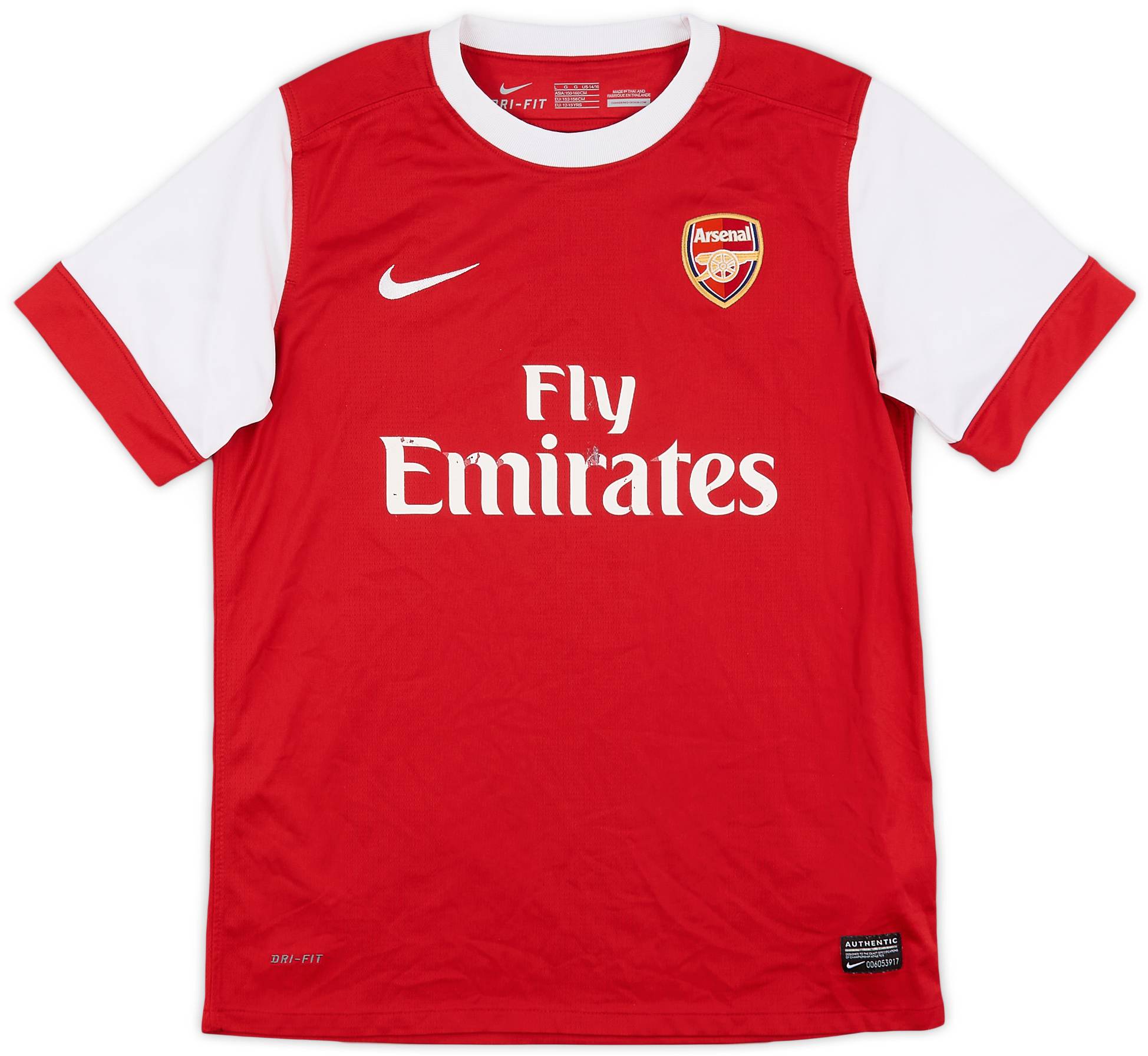2010-11 Arsenal Home Shirt - 5/10 - (L.Boys)