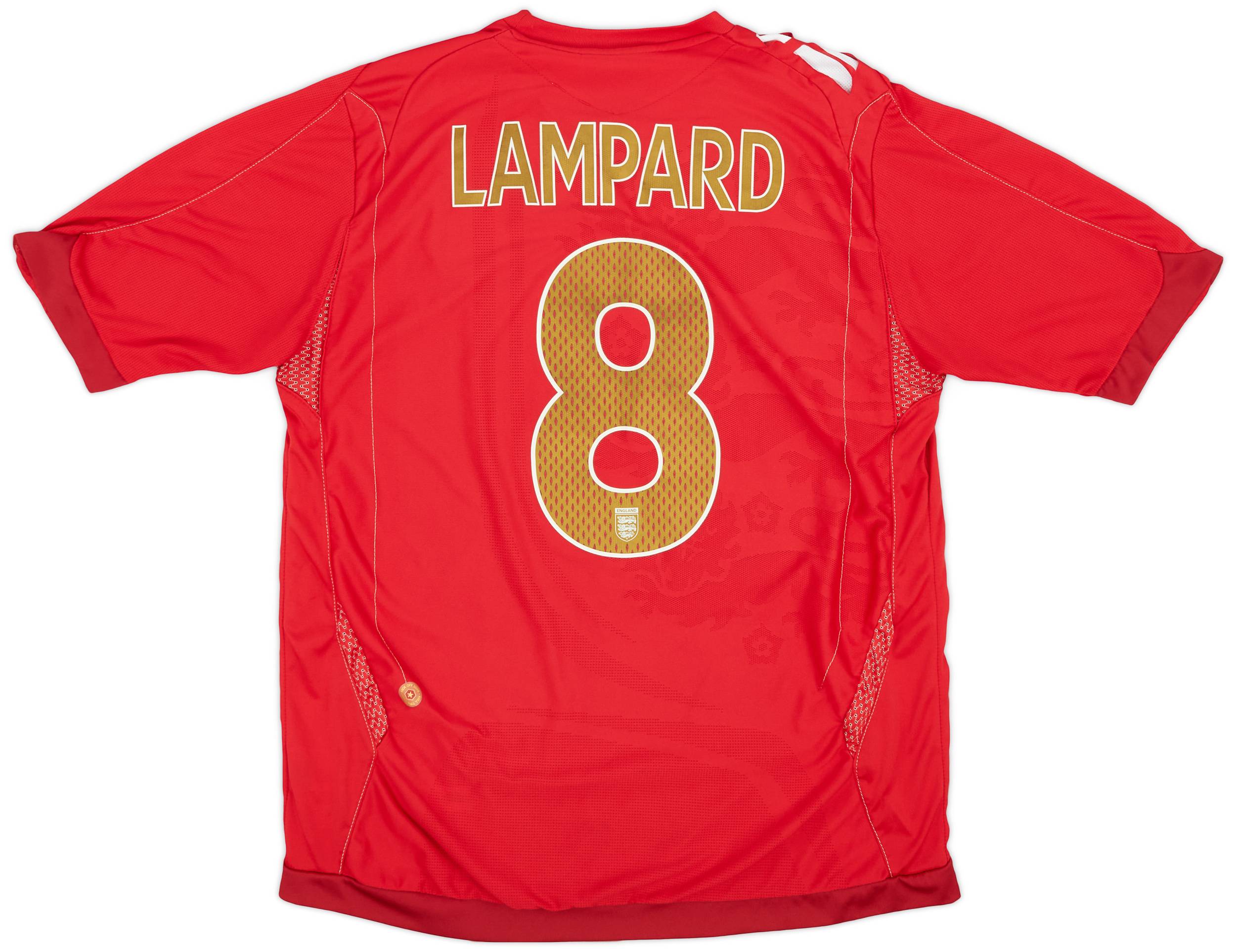 2006-08 England Away Shirt Lampard #8 - 5/10 - (L)