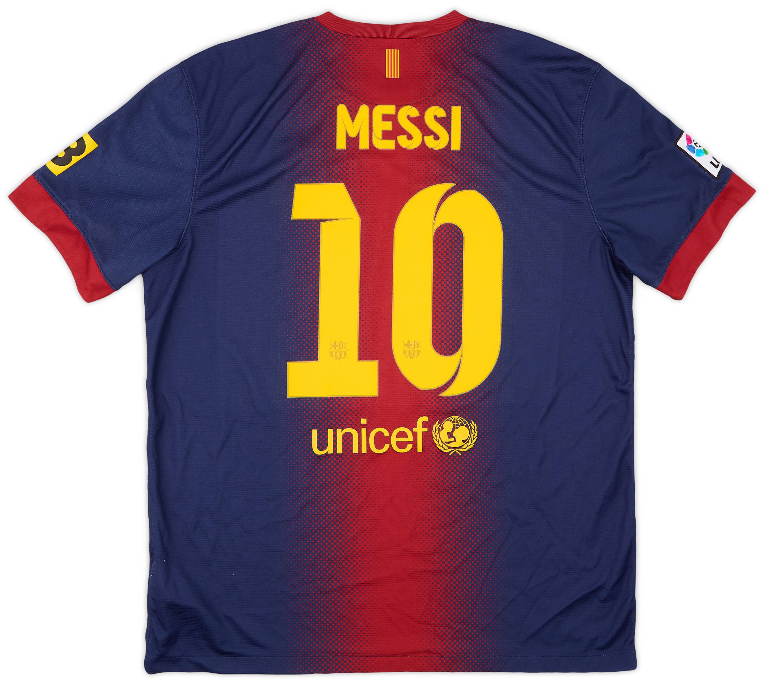 2012-13 Barcelona Home Shirt Messi #10 - 6/10 - (XL)
