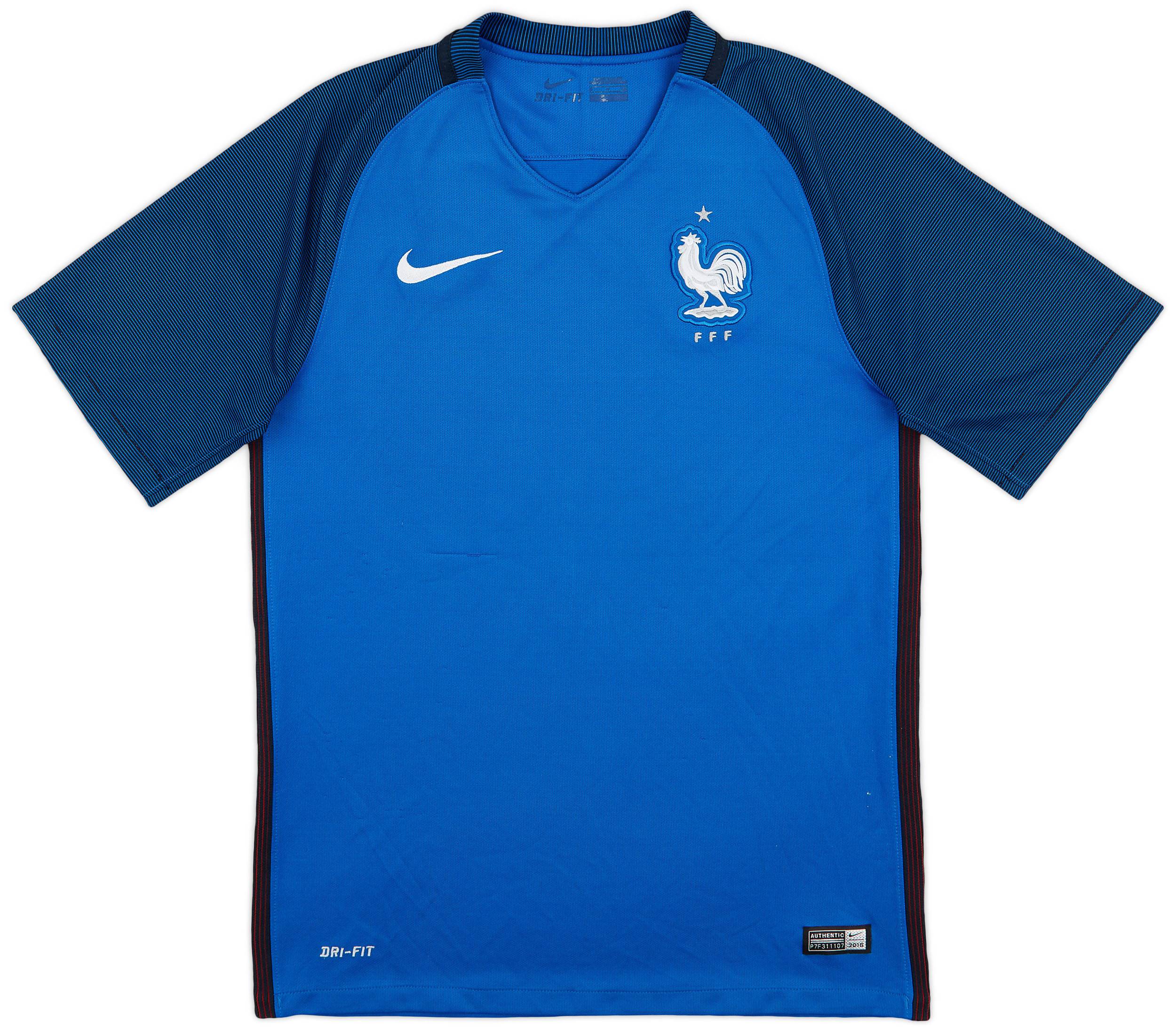 2016-17 France Home Shirt - 8/10 - (S)