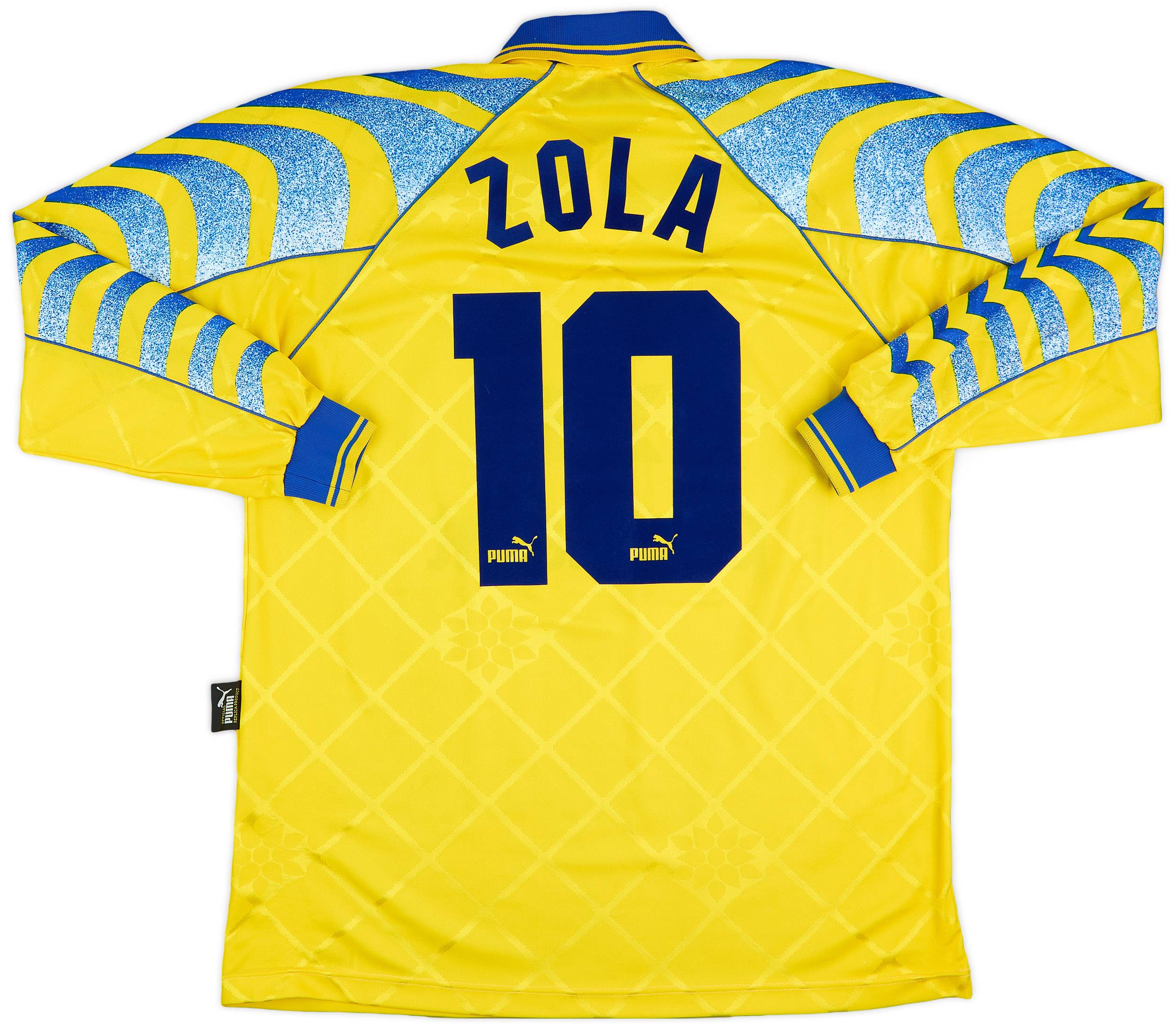 1995-96 Parma Third L/S Shirt Zola #10 - 8/10 - (XL)