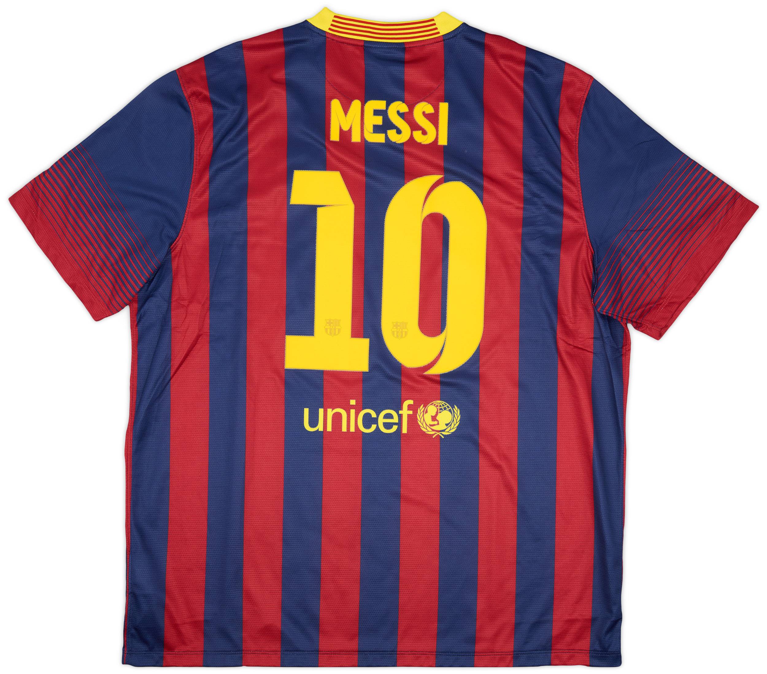 2013-14 Barcelona Home Shirt Messi #10 (XXL)