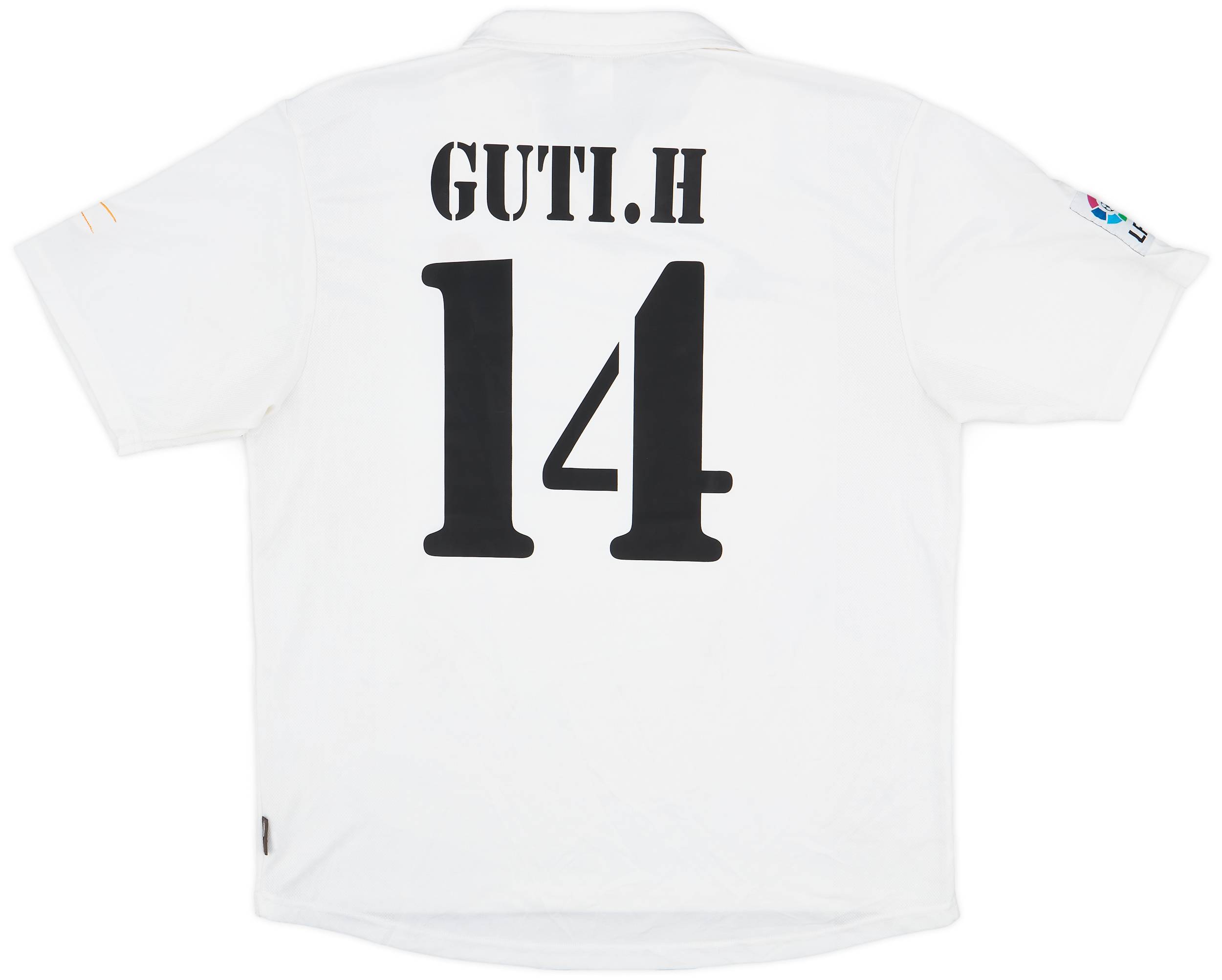 Guti ユニフォーム Real madrid CF 1999-00 Real Madrid adidas Reissue Home Shirt J.M.Guti #14