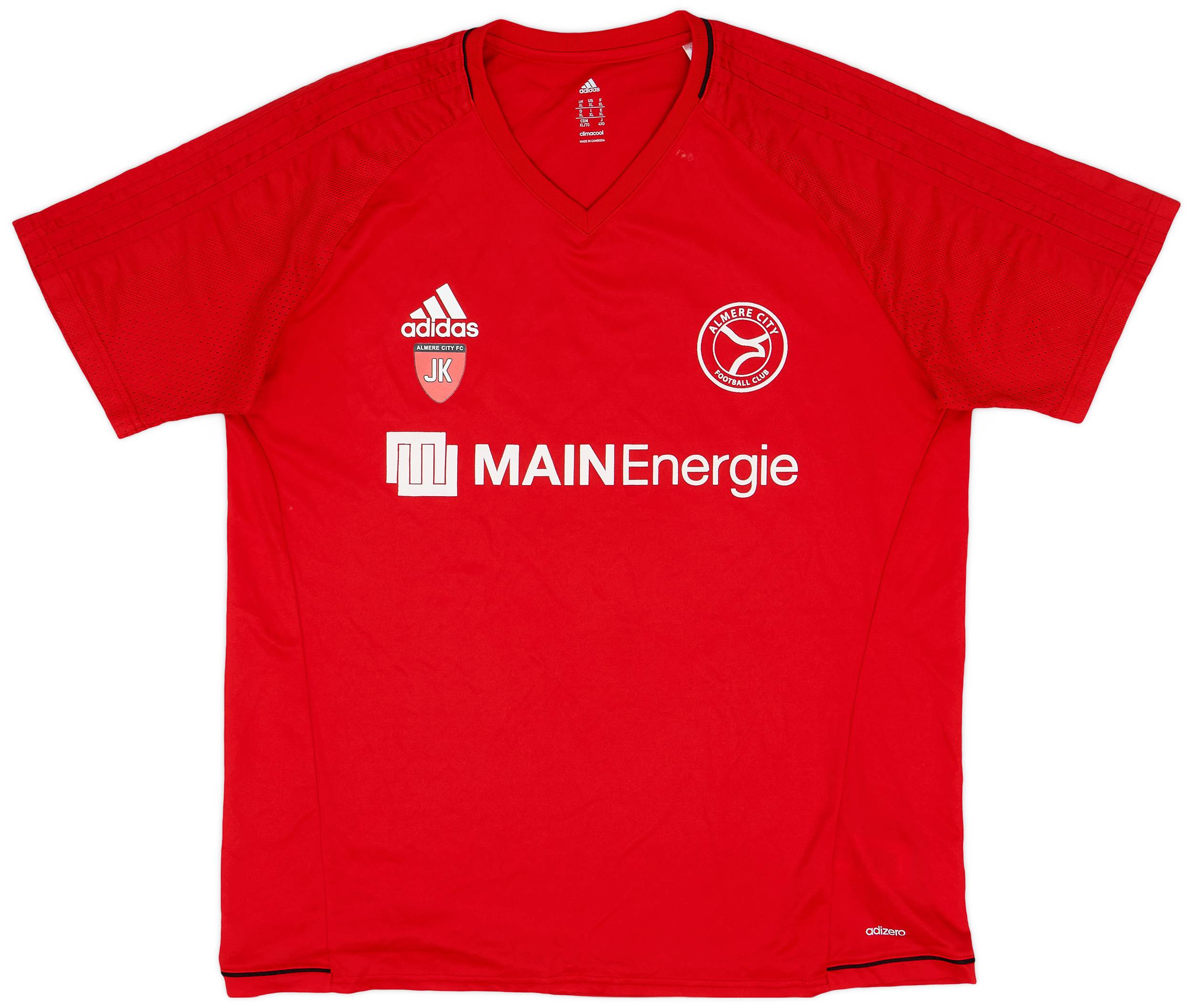 2017-18 Almere City adidas Staff Issue Training Shirt JK - 9/10 - (XL)
