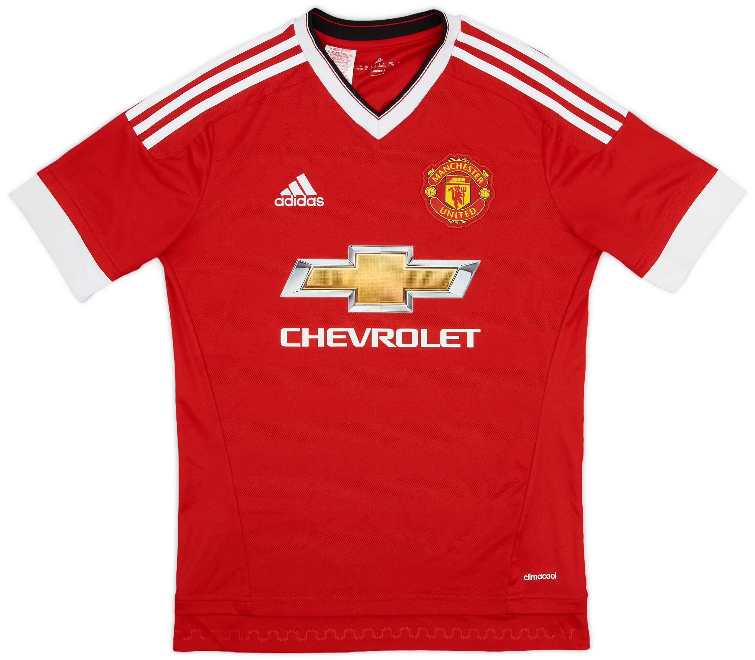 2015-16 Manchester United Home Shirt - 9/10 - (XL.Boys)