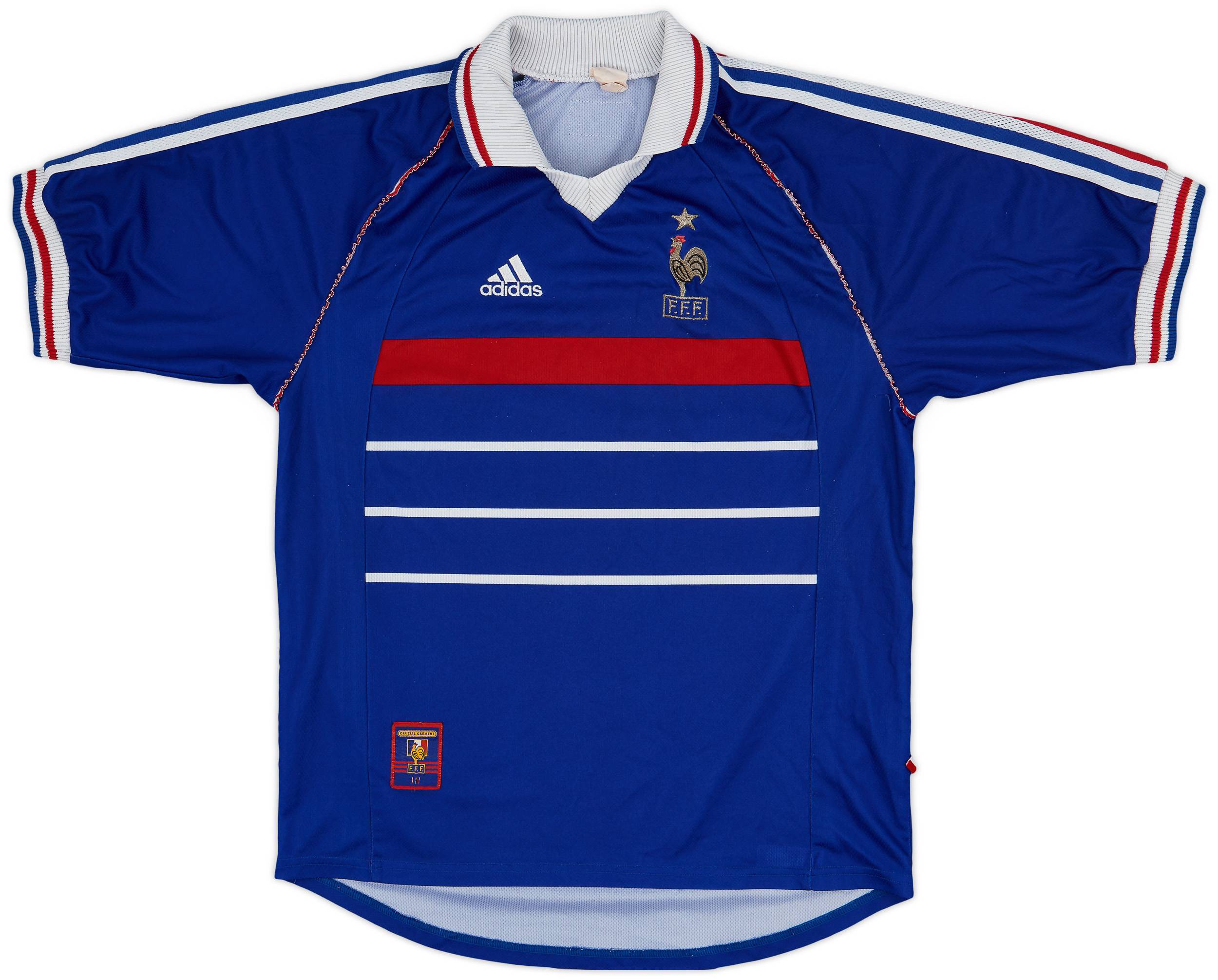 1998-00 France "Champion d'Europe" Home Shirt - 8/10 - (L)