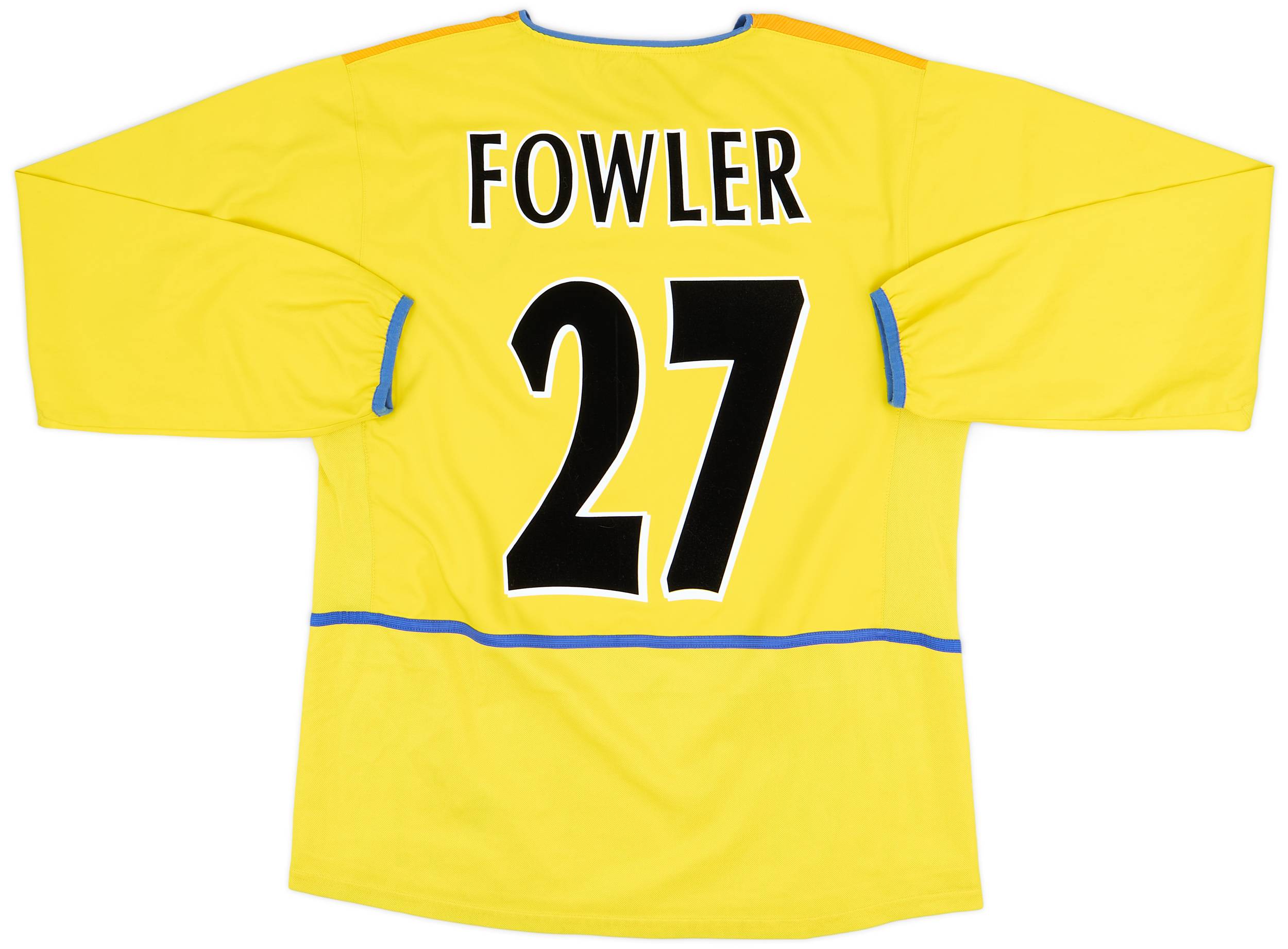 2002-03 Leeds United Away L/S Shirt Fowler #27 - 8/10 - (M)