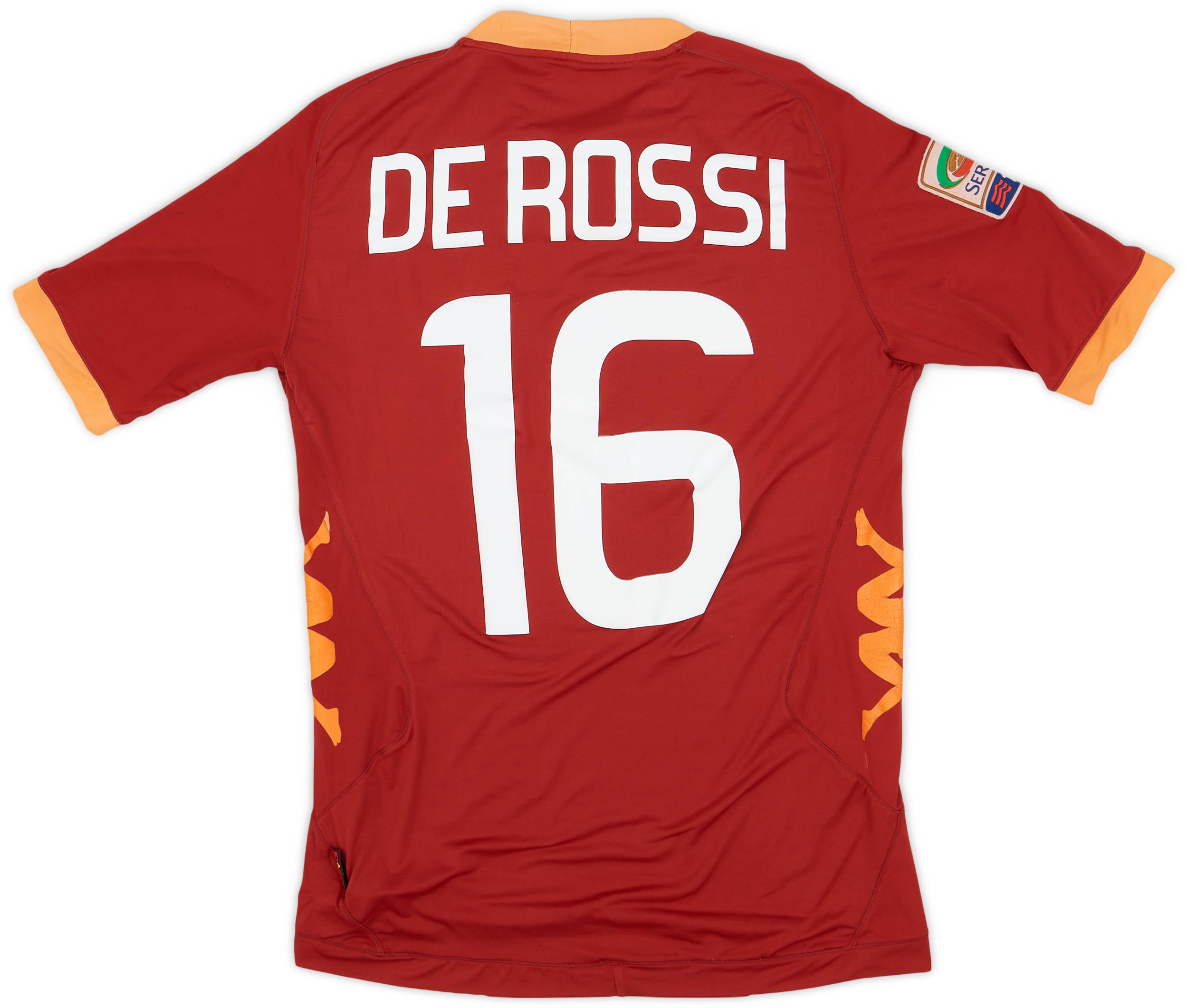 2011-12 Roma Home Shirt De Rossi #16 - 7/10 - (M)