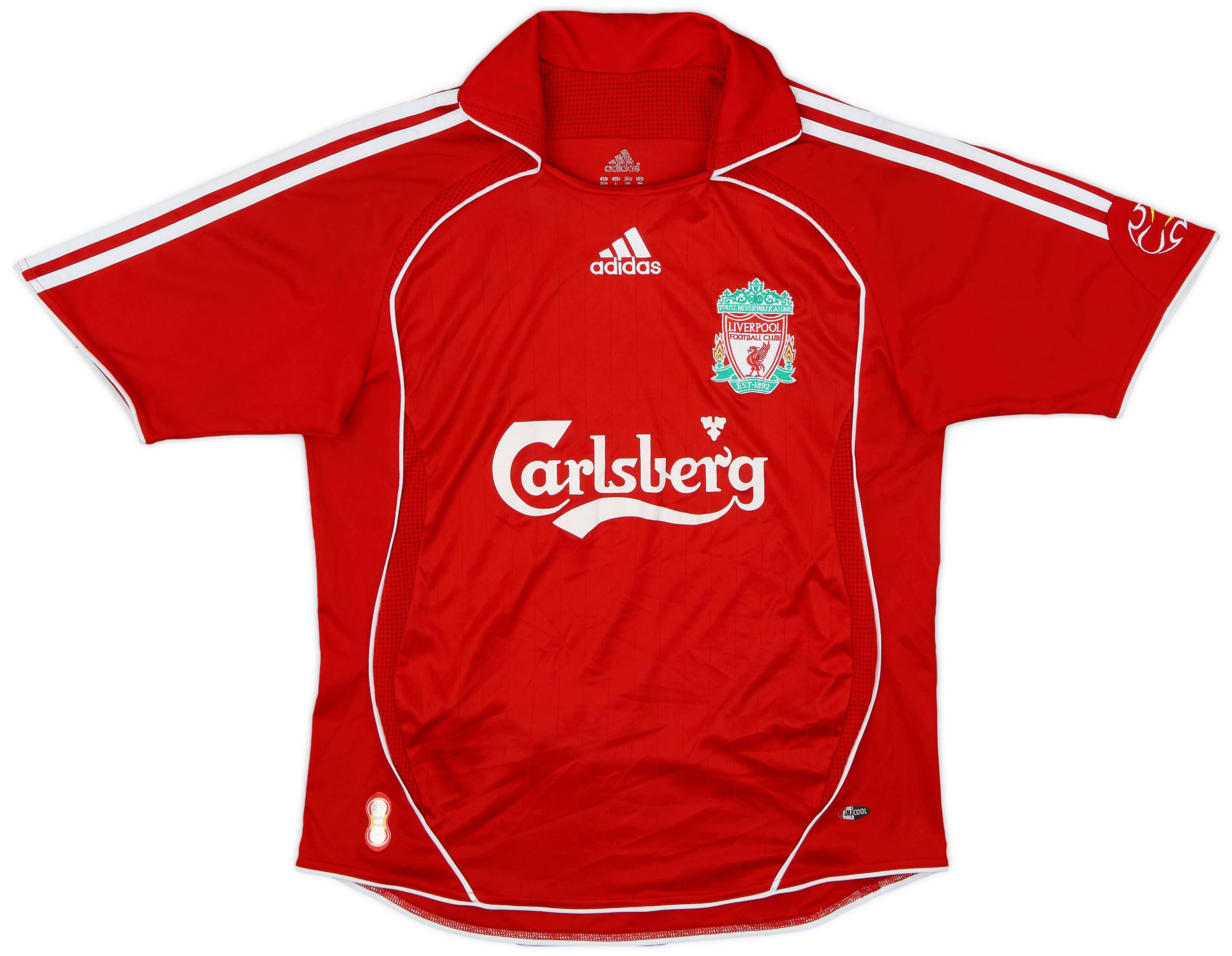 2006-08 Liverpool Home Shirt - 6/10 - (L.Boys)