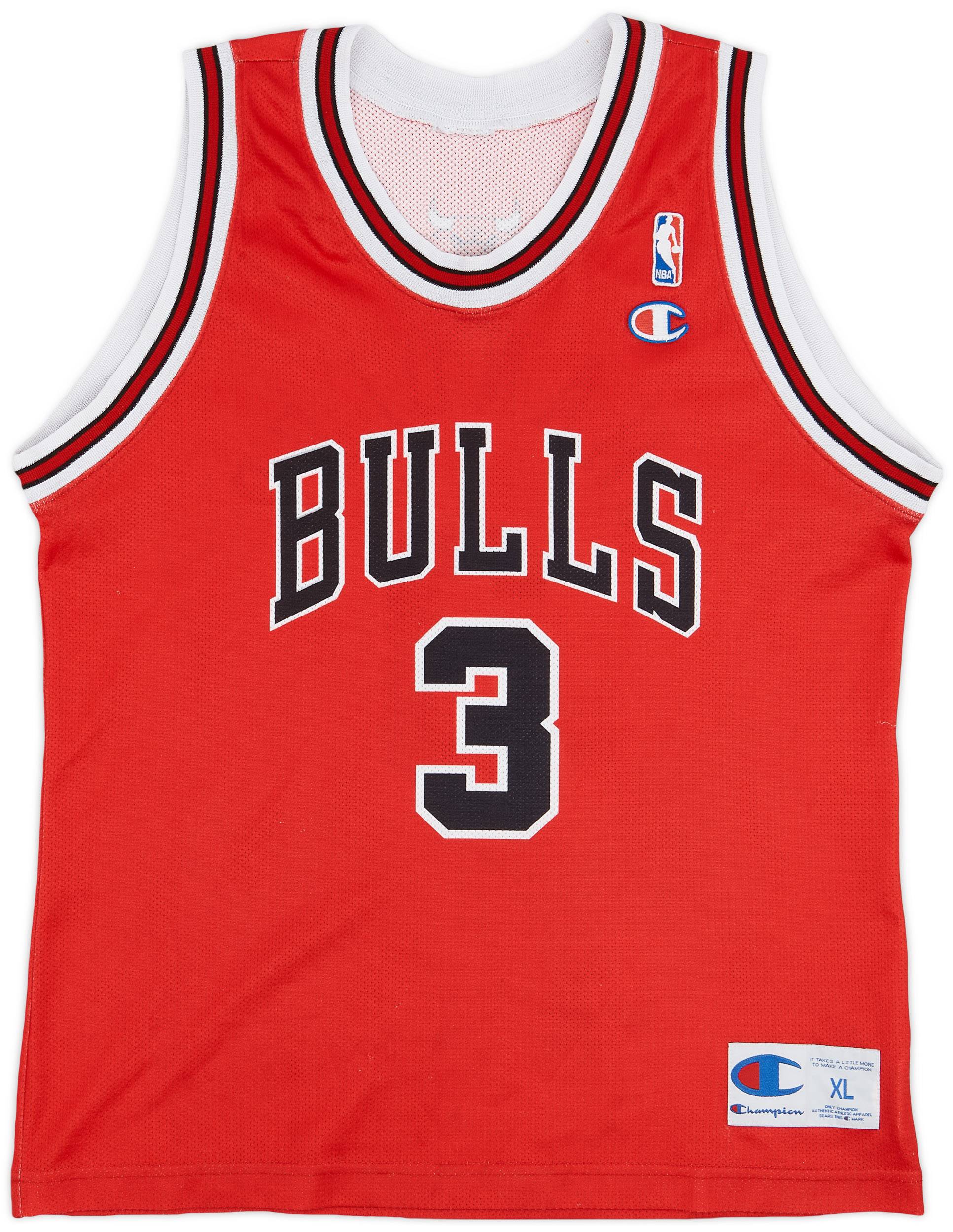 2001 06 Chicago Bulls Chandler 3 Champion Away Jersey 8 10 XL.Boys