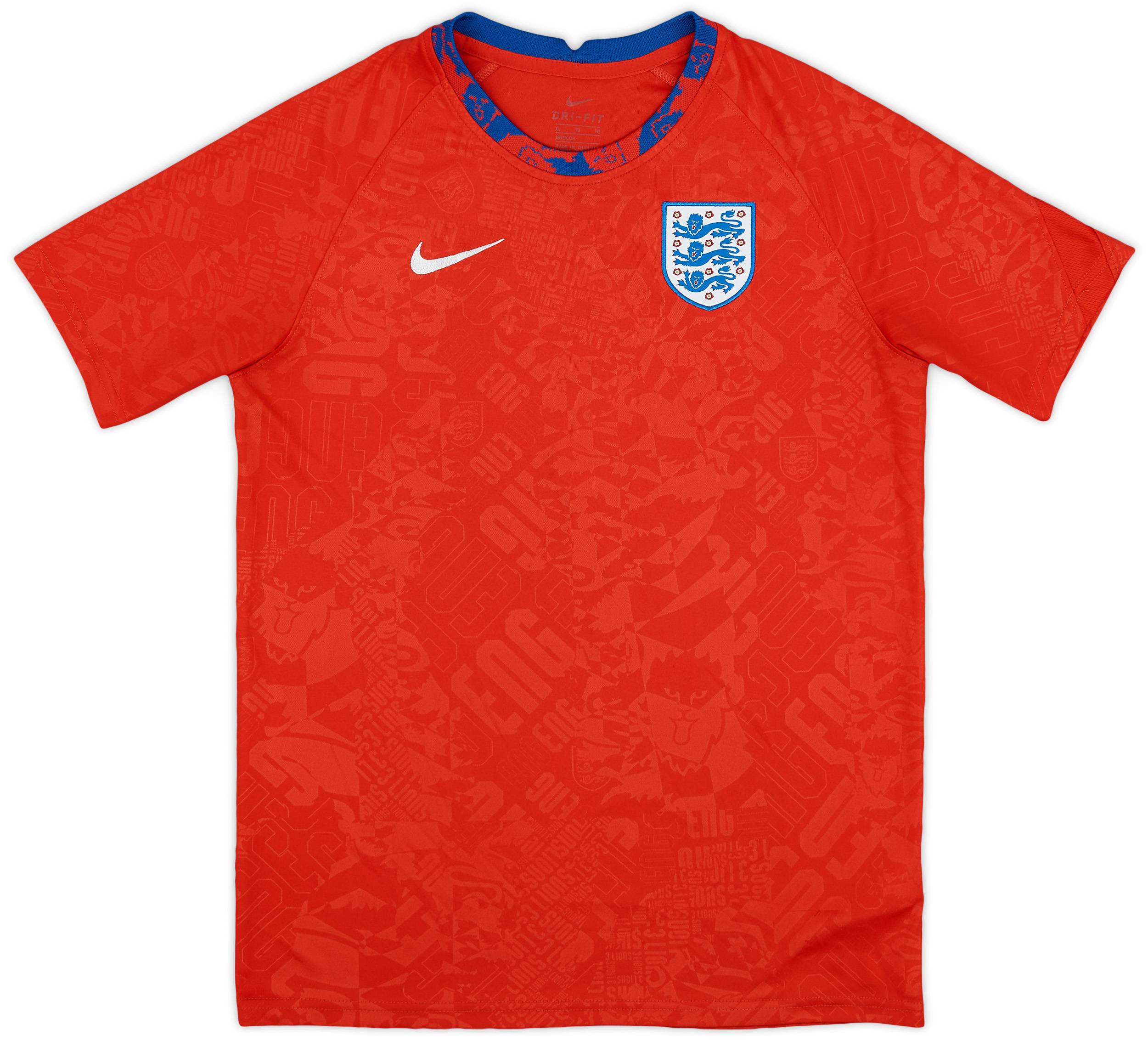 2020-21 England Nike Training Shirt - 8/10 - (XL.Boys)