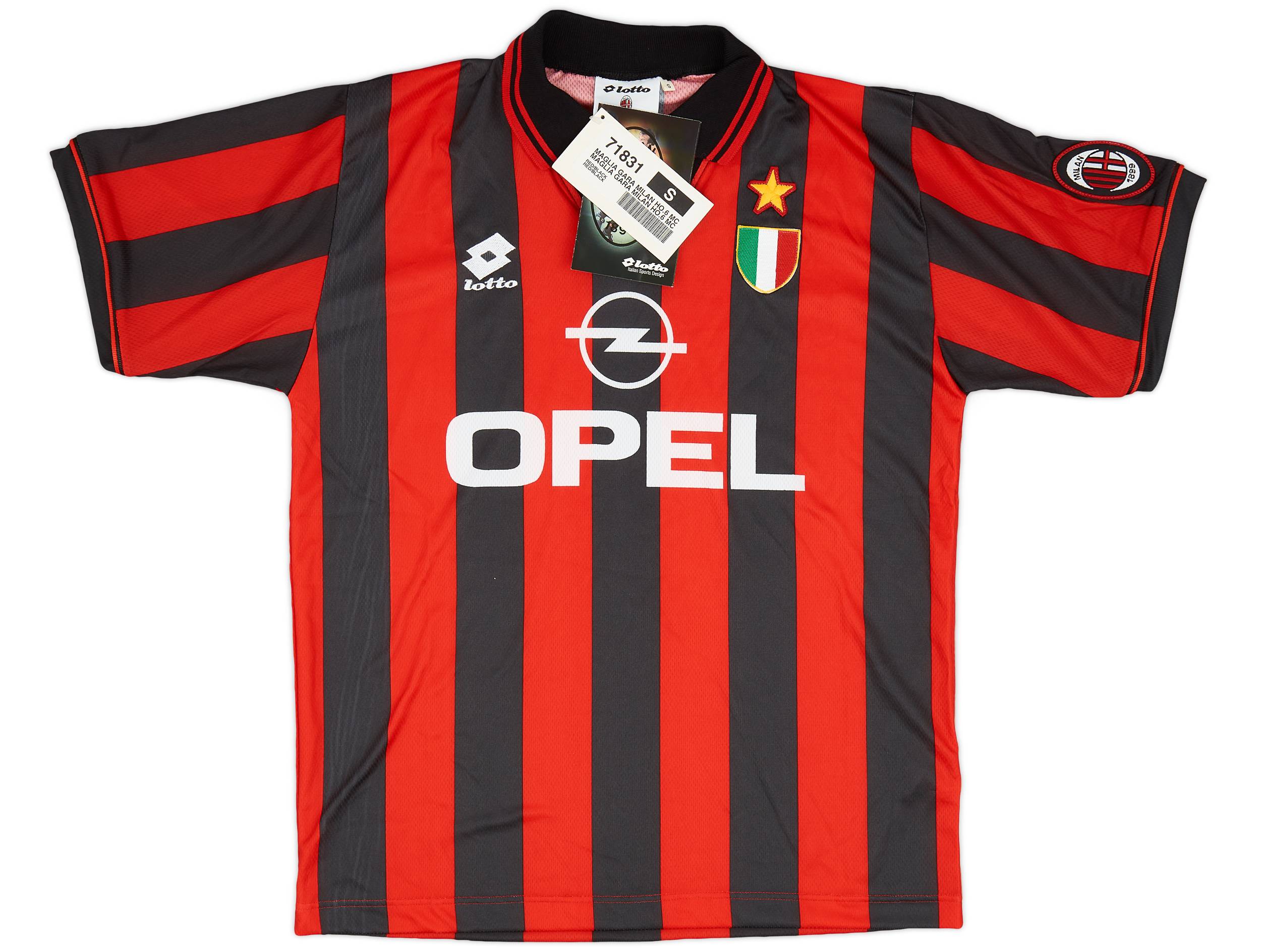 Milan A.C. Lotto シャツ Lサイズ 赤黒 Milan A.C. Lotto シャツ Lサイズ 赤黒 Milan A.C. Lotto シャツ
