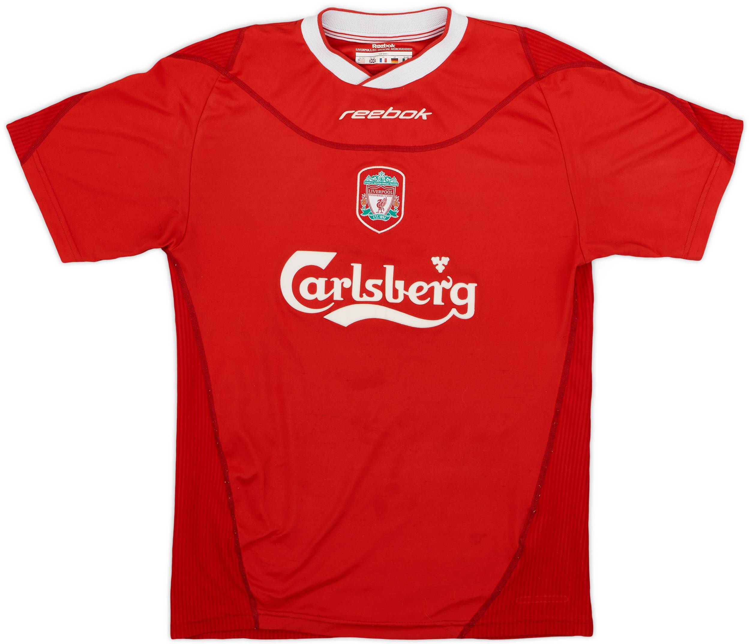リバプール　02/04 オーウェン 10番 シャツ M 2002-04 Liverpool Home Shirt Owen #10 - 7/10 - (S)