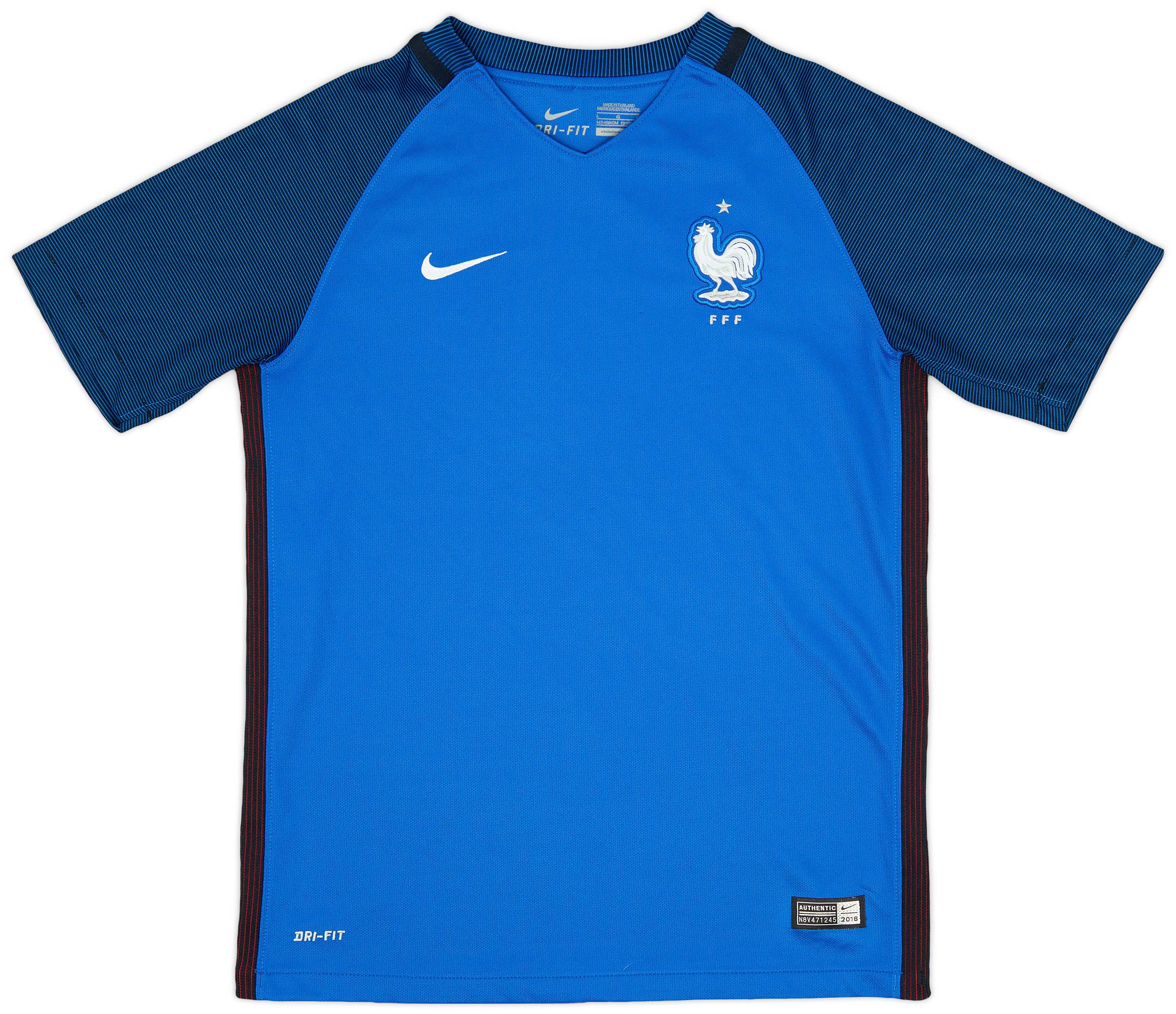 2016-17 France Home Shirt - 9/10 - (L.Boys)