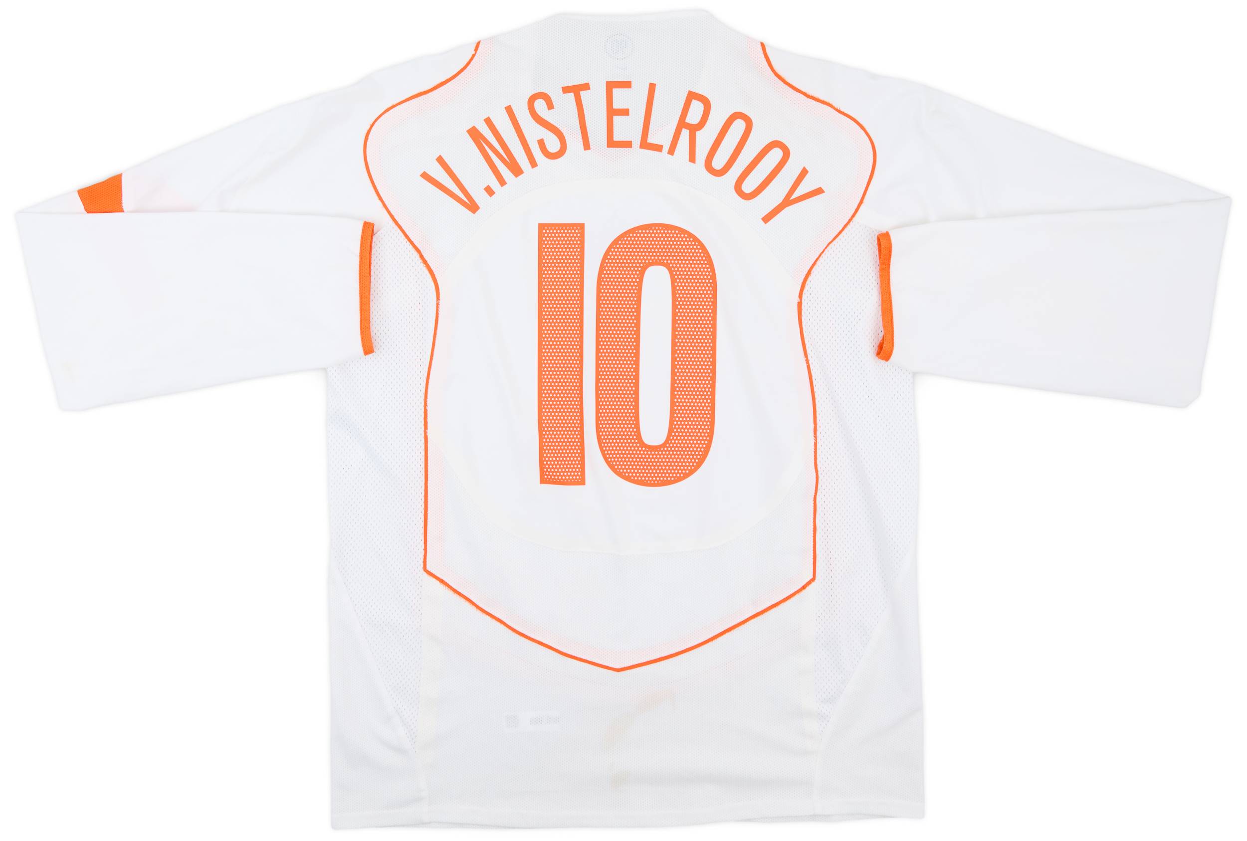 2004-06 Netherlands Player Issue Away L/S Shirt V.Nistelrooy #10