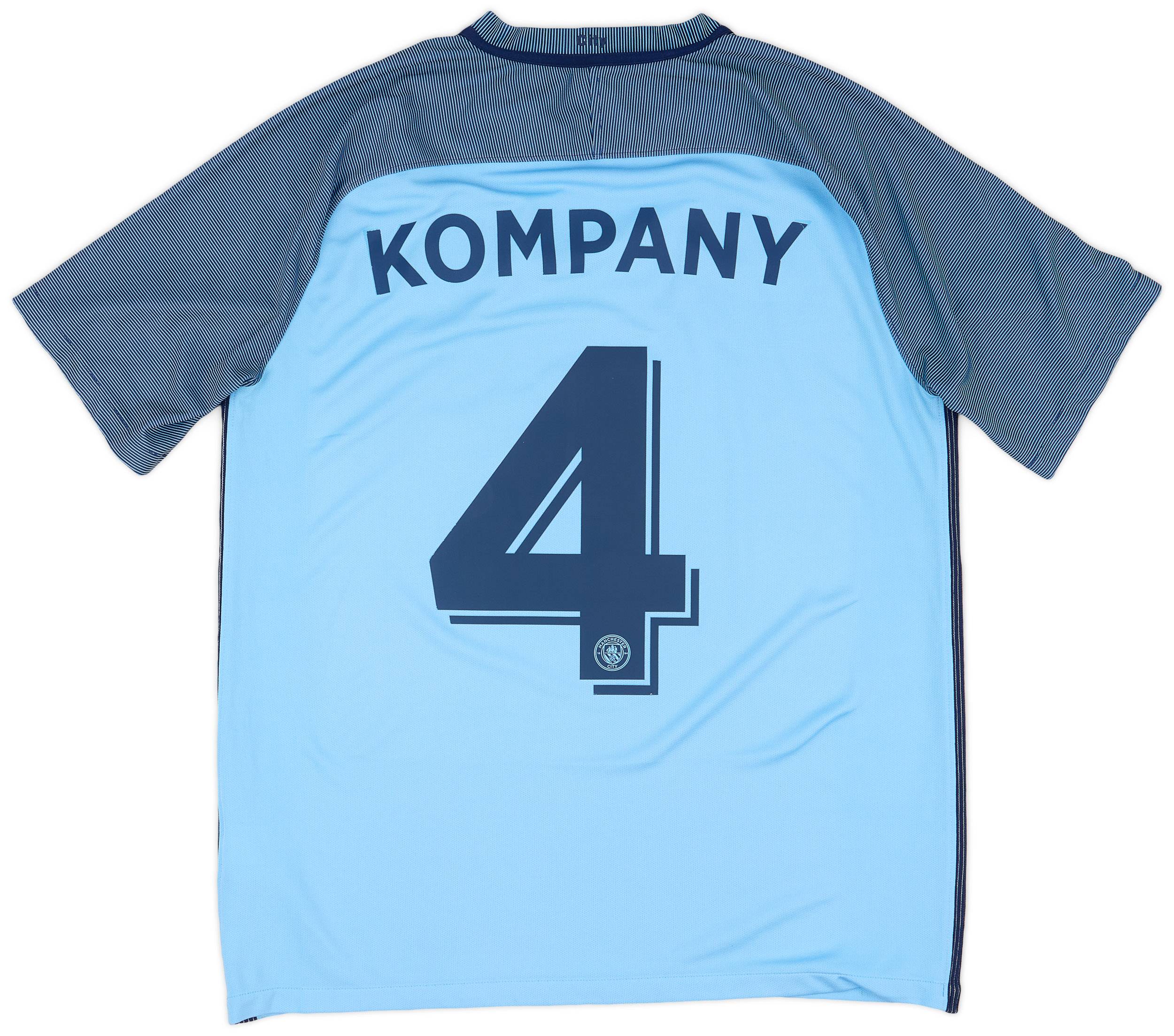 2016-17 Manchester City Home Shirt Kompany #4 - 5/10 - (L)