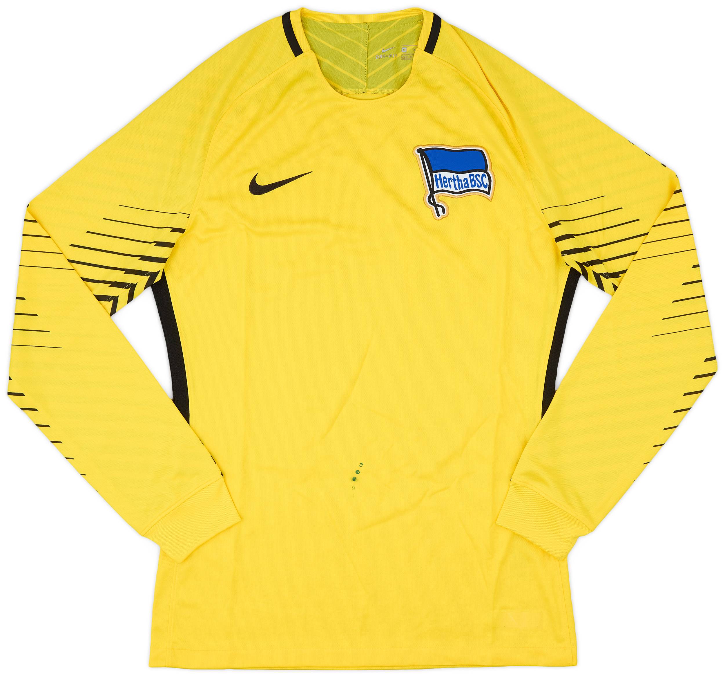 2017-18 Hertha Berlin Player Issue GK Shirt - 4/10 - (M)