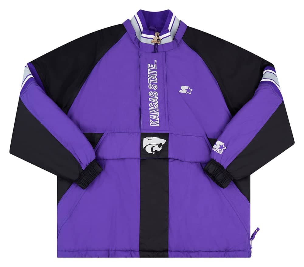 1990s Kansas State Wildcats Starter 1/2 Zip Rain Coat M