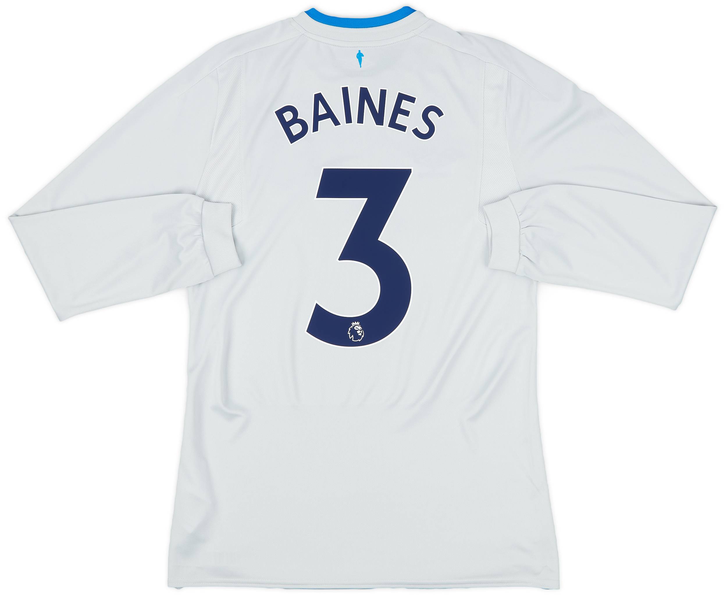 2017-18 Everton Away L/S Shirt Baines #3 (S)