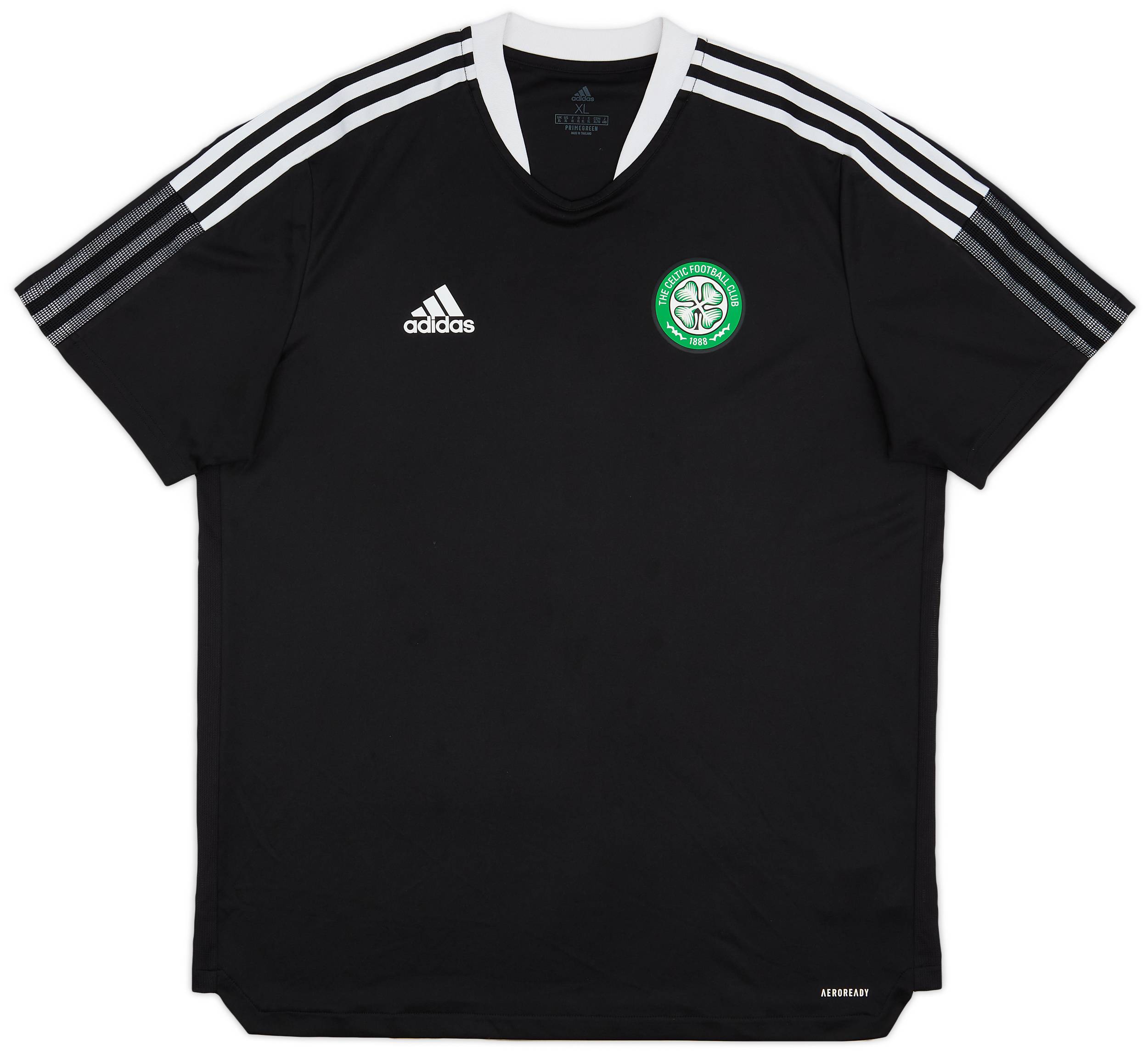 New Celtic Training Gear 2021-22 Celtic Adidas Training Shirt 9/10