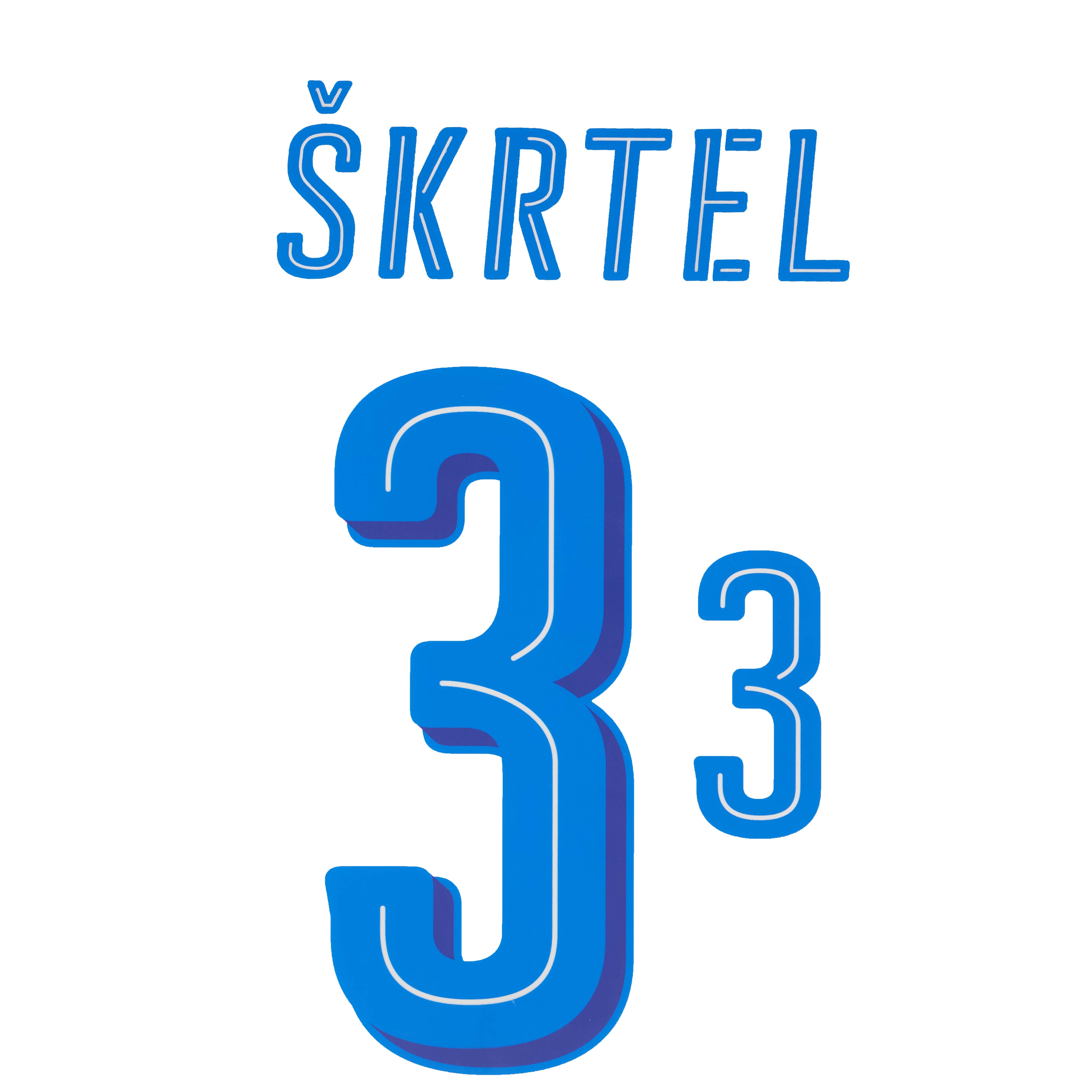 2016-18 Slovakia Home Skrtel #3 Name Set