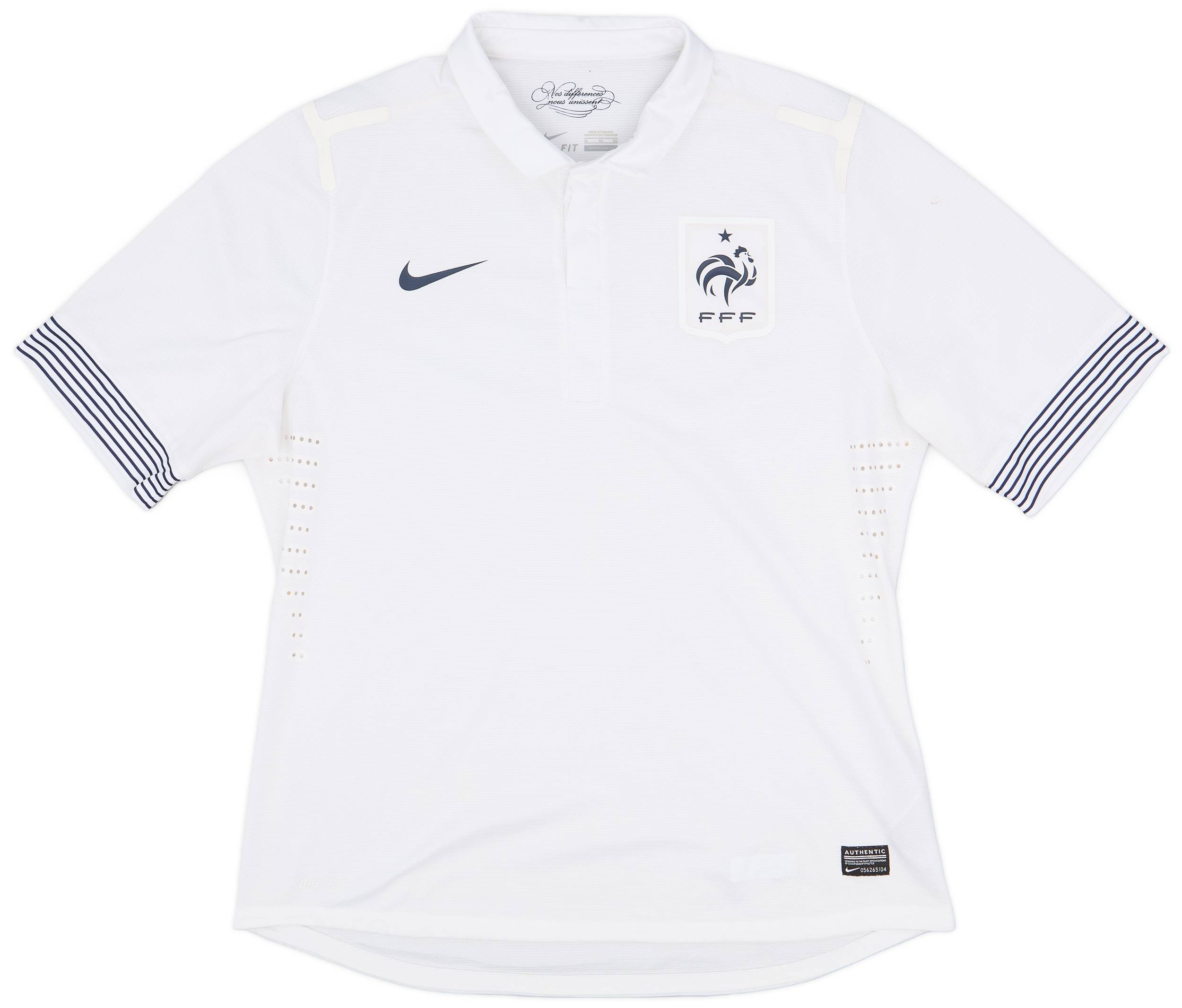 2012-13 France Authentic Away Shirt - 8/10 - (XL)