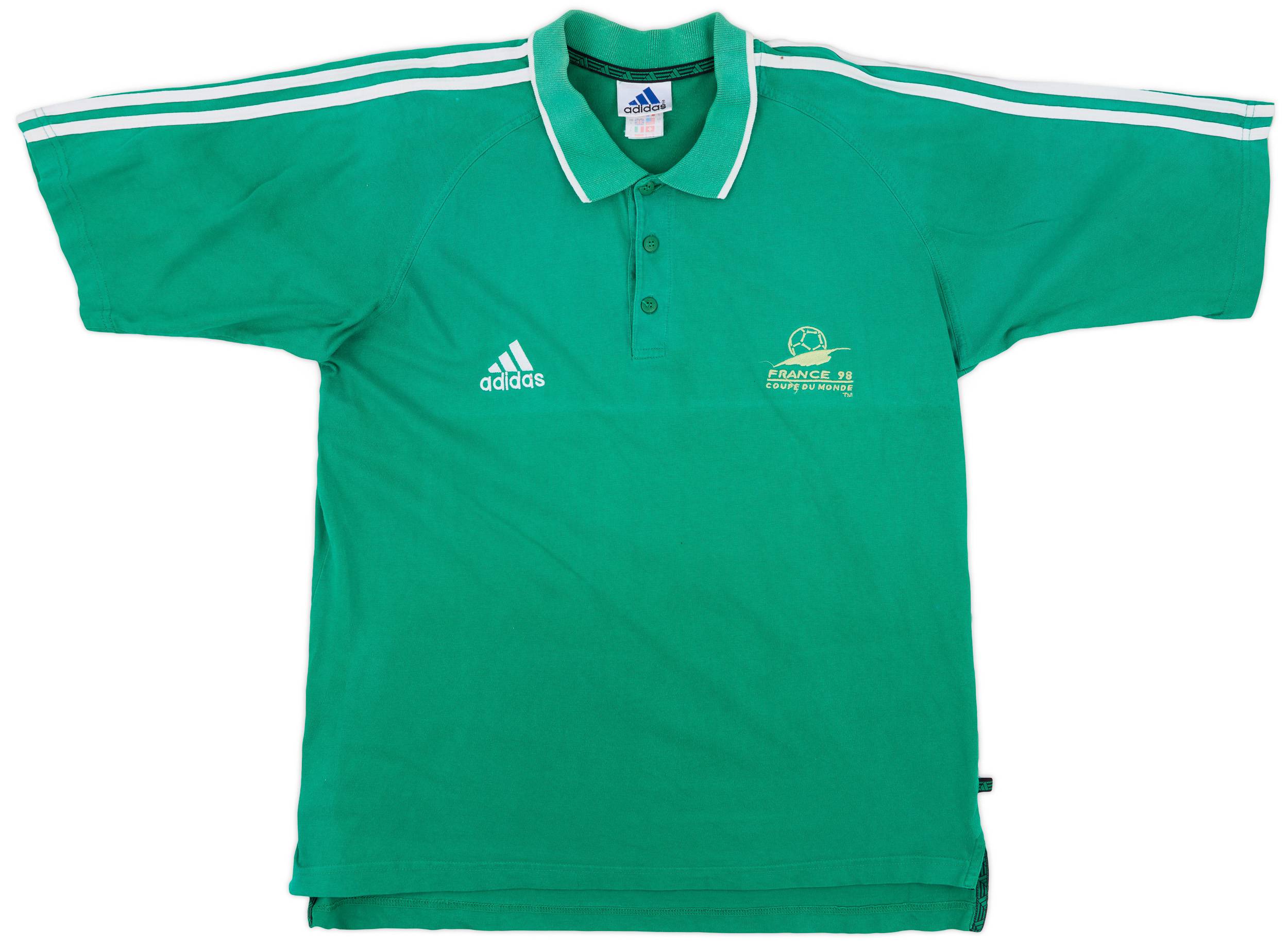 1998 France 98 Coupe Du Monde adidas Polo Shirt - 7/10 - (L)