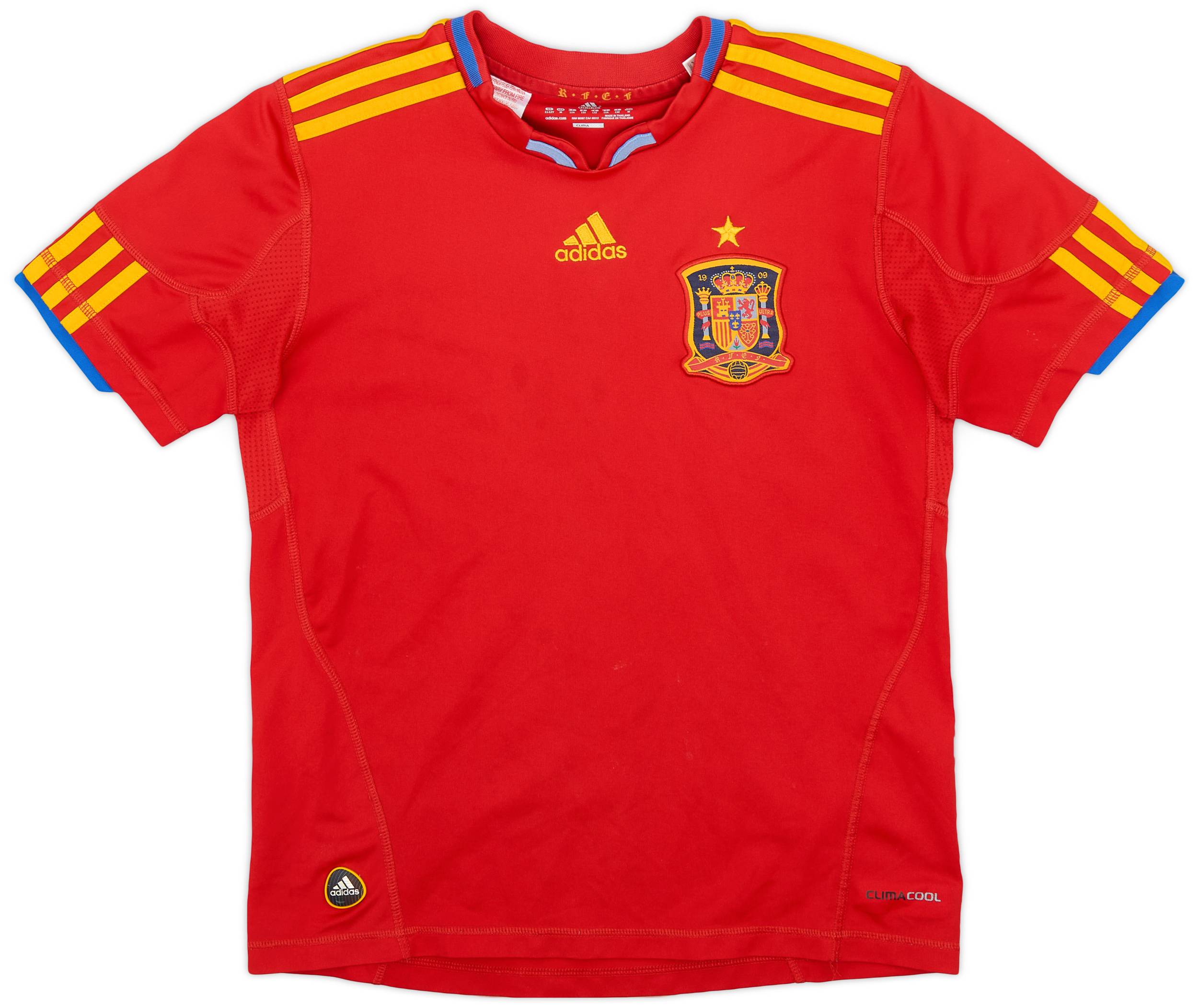 2009-10 Spain Home Shirt - 7/10 - (M.Boys)