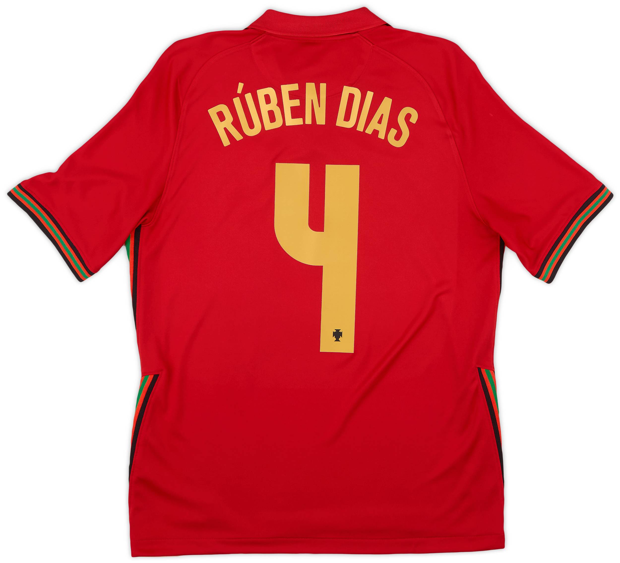 2020-21 Portugal Home Shirt Ruben Dias #4 - 8/10 - (M)