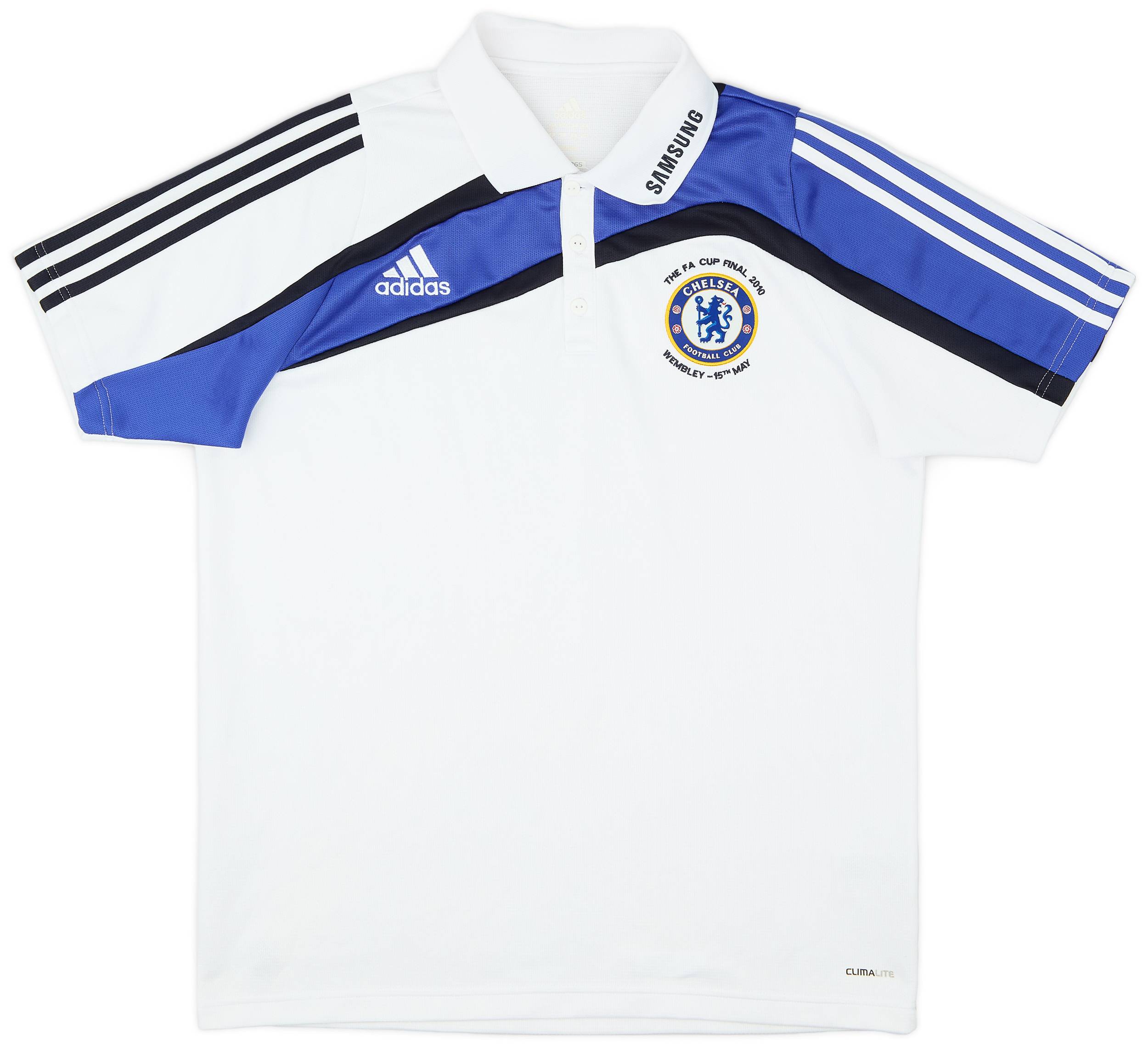 2009-10 Chelsea 'FA Cup Final' adidas Polo Shirt - 8/10 - (L)