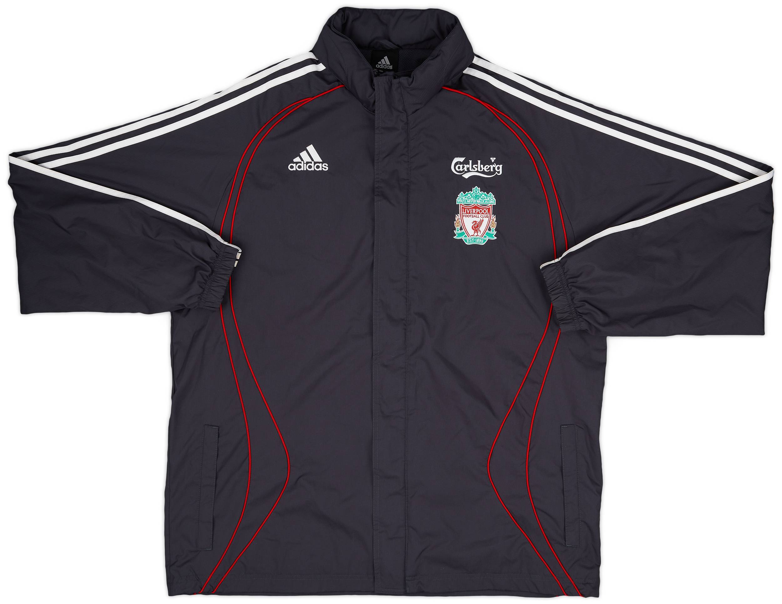 2006-07 Liverpool adidas Hooded Rain Jacket - 9/10 - (L)