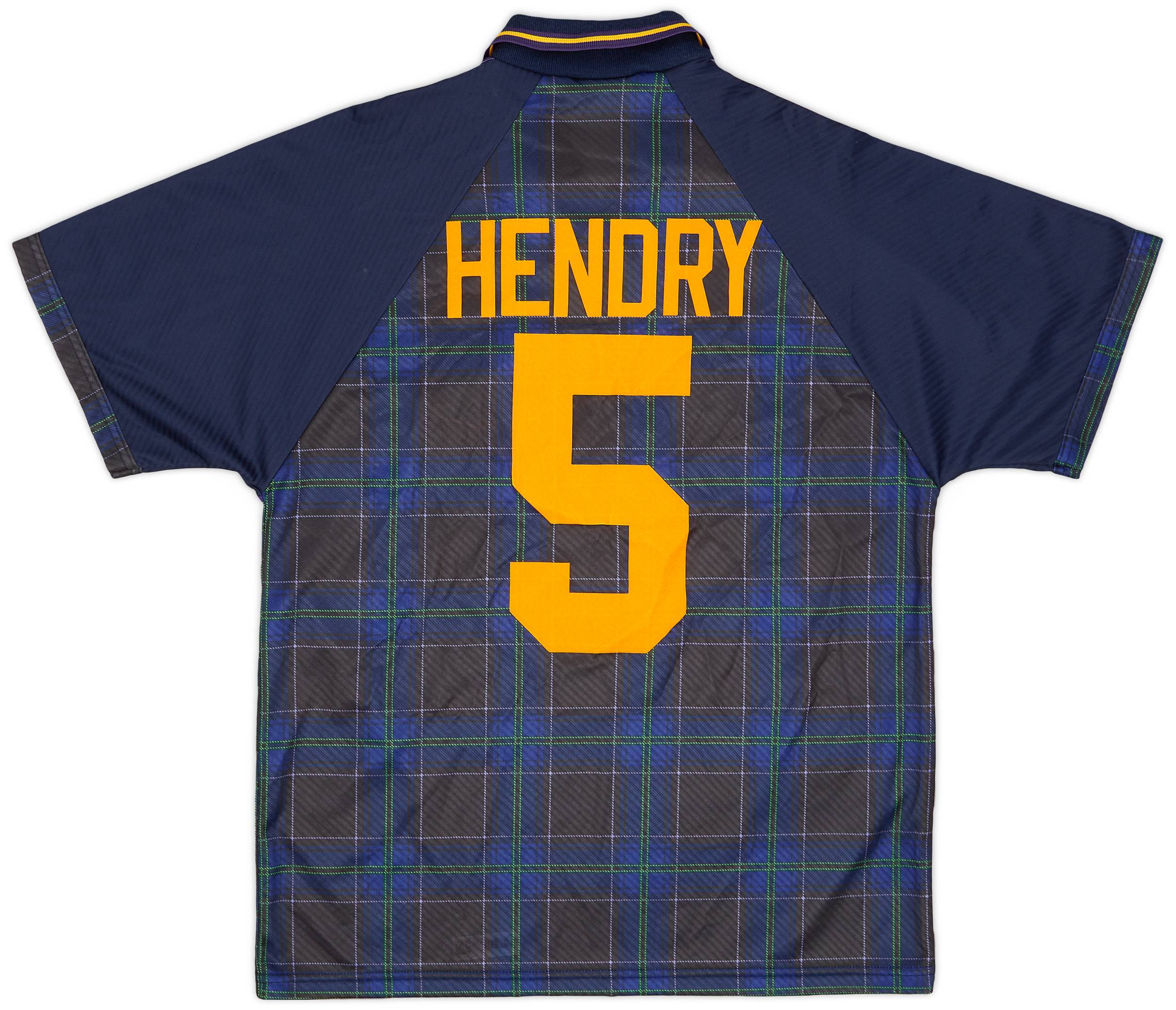 1994-96 Scotland Home Shirt Hendry #5 - 9/10 - (L)