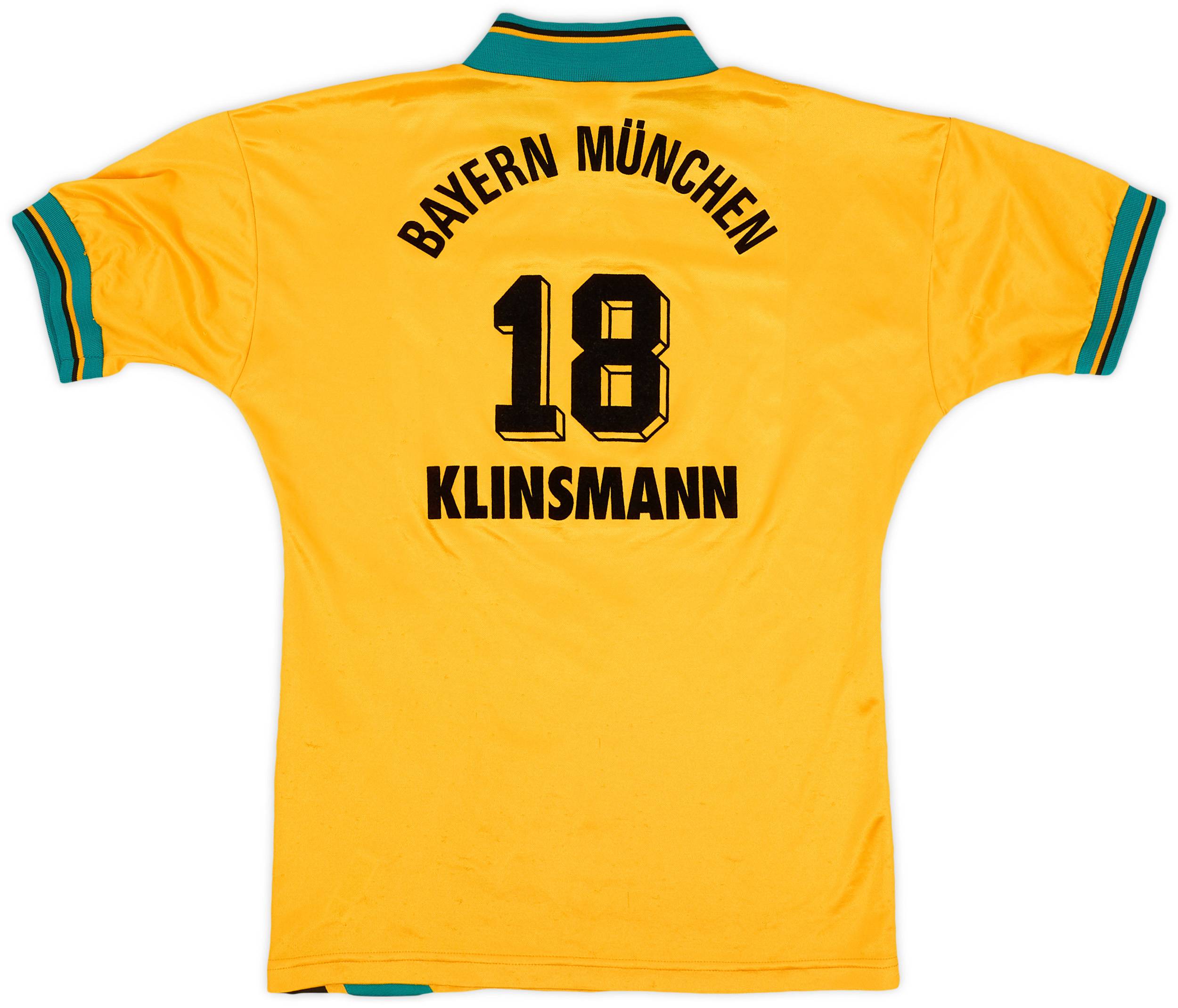 1993-96 Bayern Munich Away Shirt Klinsmann #18 - 7/10 - (S)