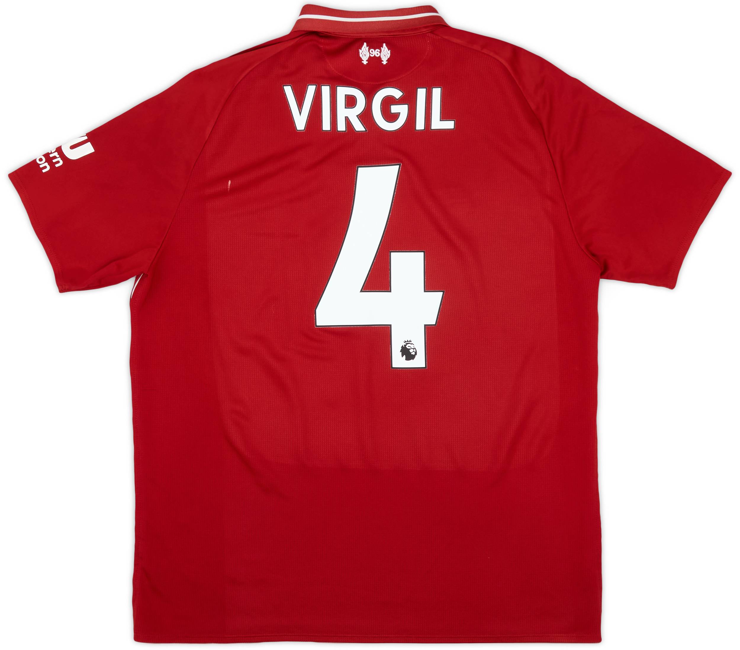 2018-19 Liverpool Home Shirt Virgil #4 - 5/10 - (L)