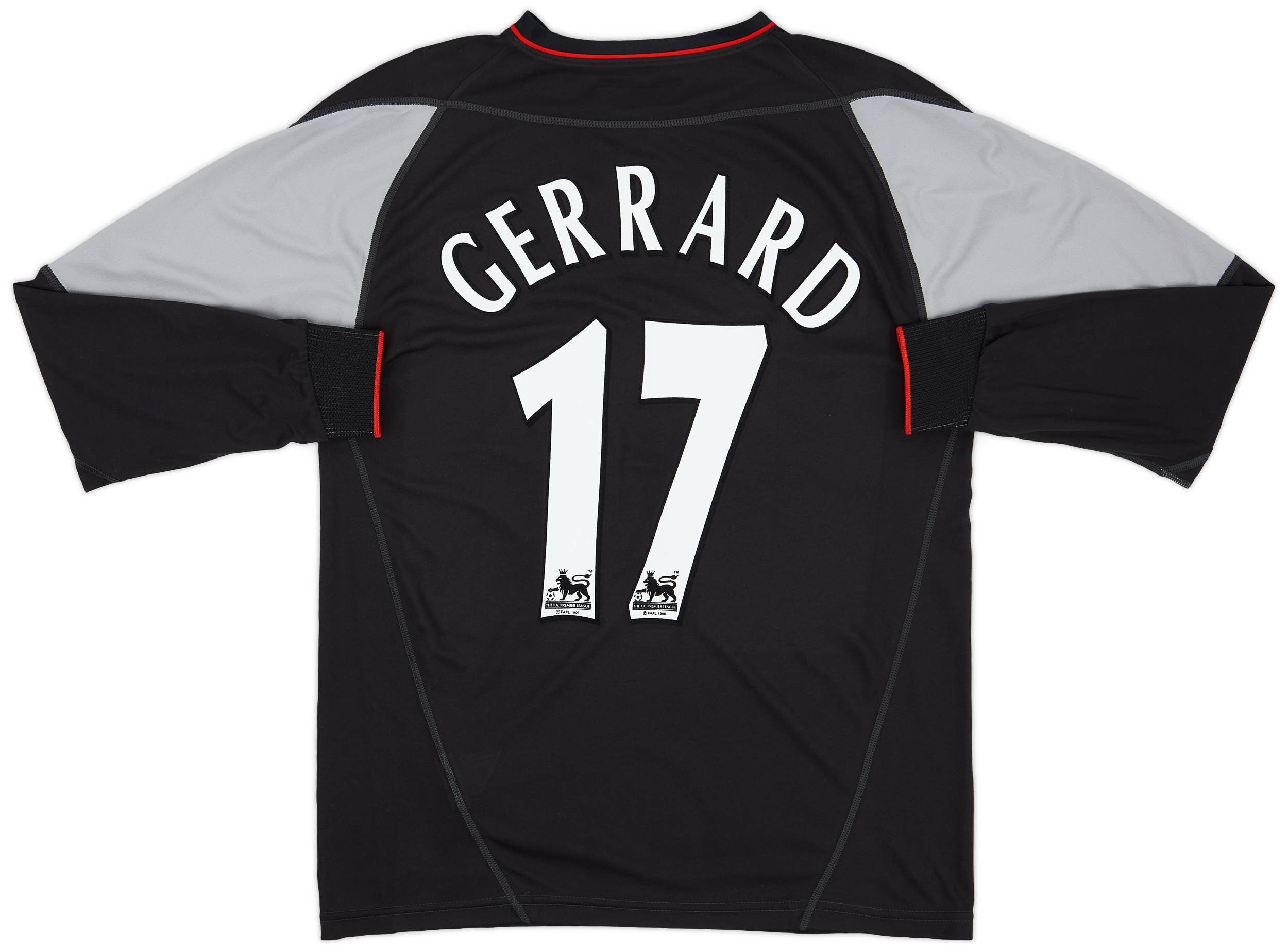 2002-04 Liverpool Away L/S Shirt Gerrard #17 - 10/10 - (M)