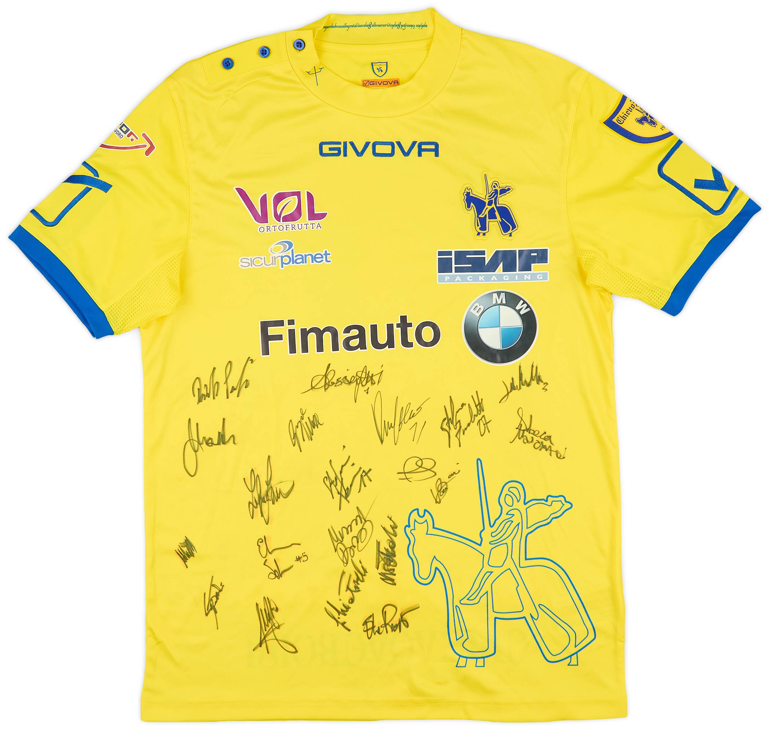 2018-19 Chievo Verona Signed Home Shirt - 8/10 - (M)