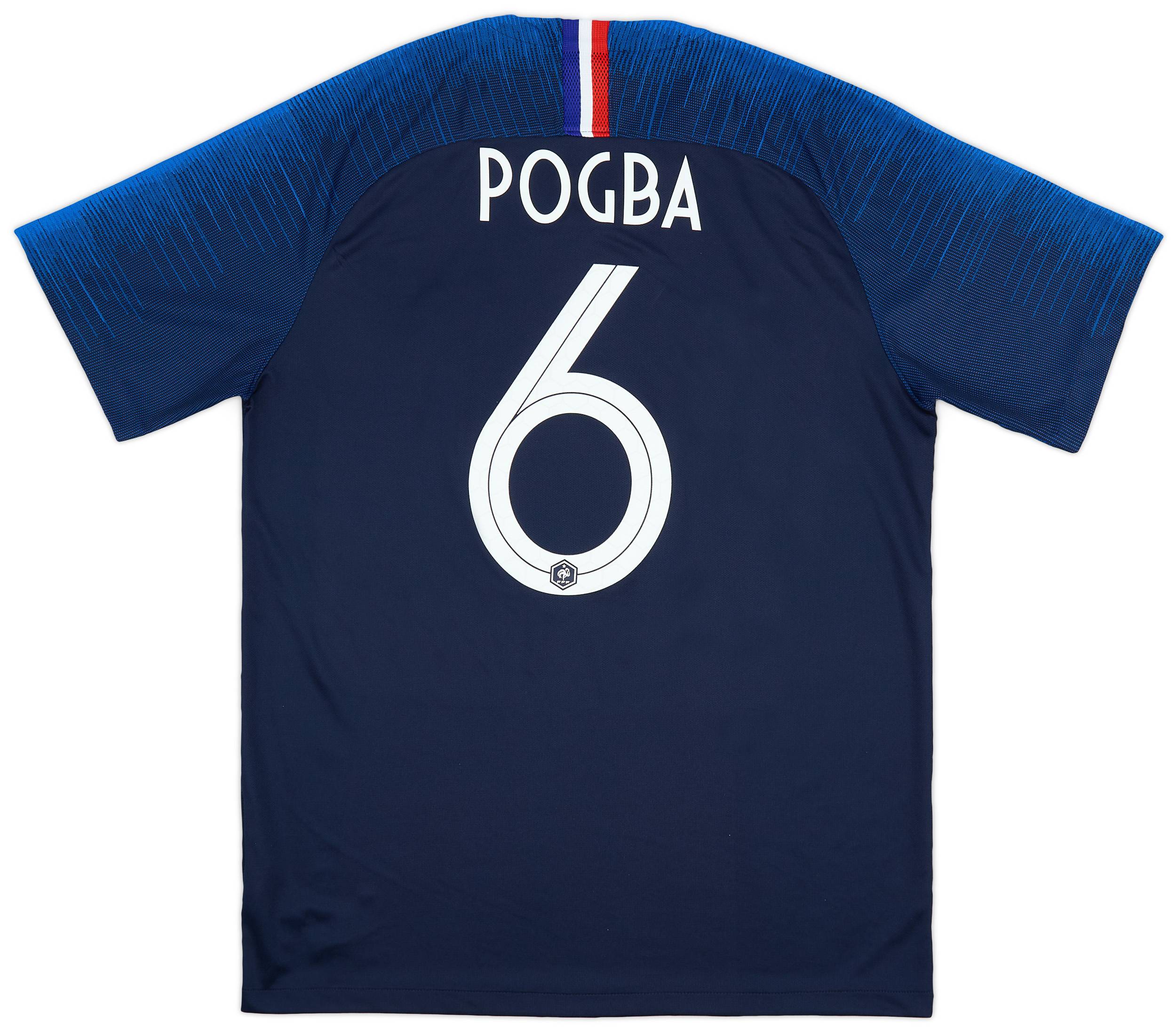 2018 France Home Shirt Pogba #6 - 9/10 - (L)