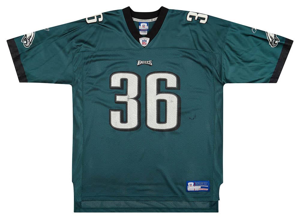 2003 04 Philadelphia Eagles Westbrook 36 Reebok On Field Jersey Home XXL