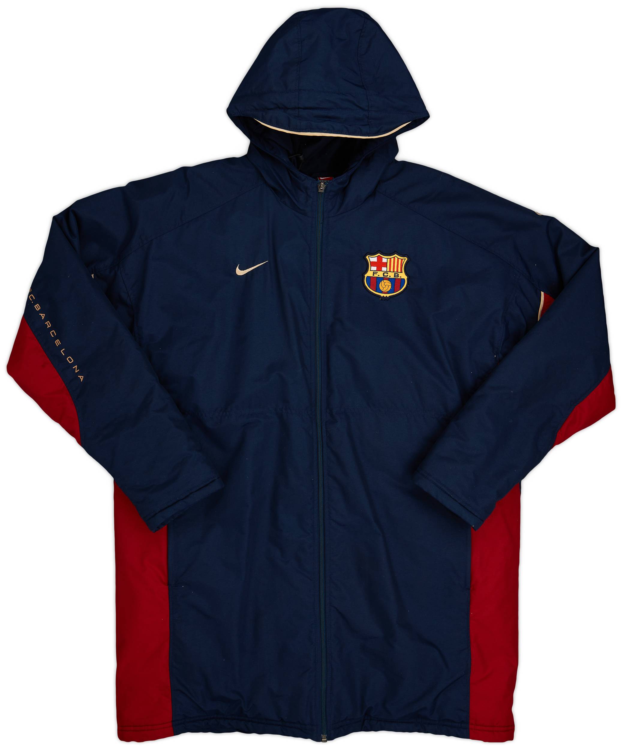 2001-02 Barcelona Nike Padded Bench Coat - 8/10 - (M)